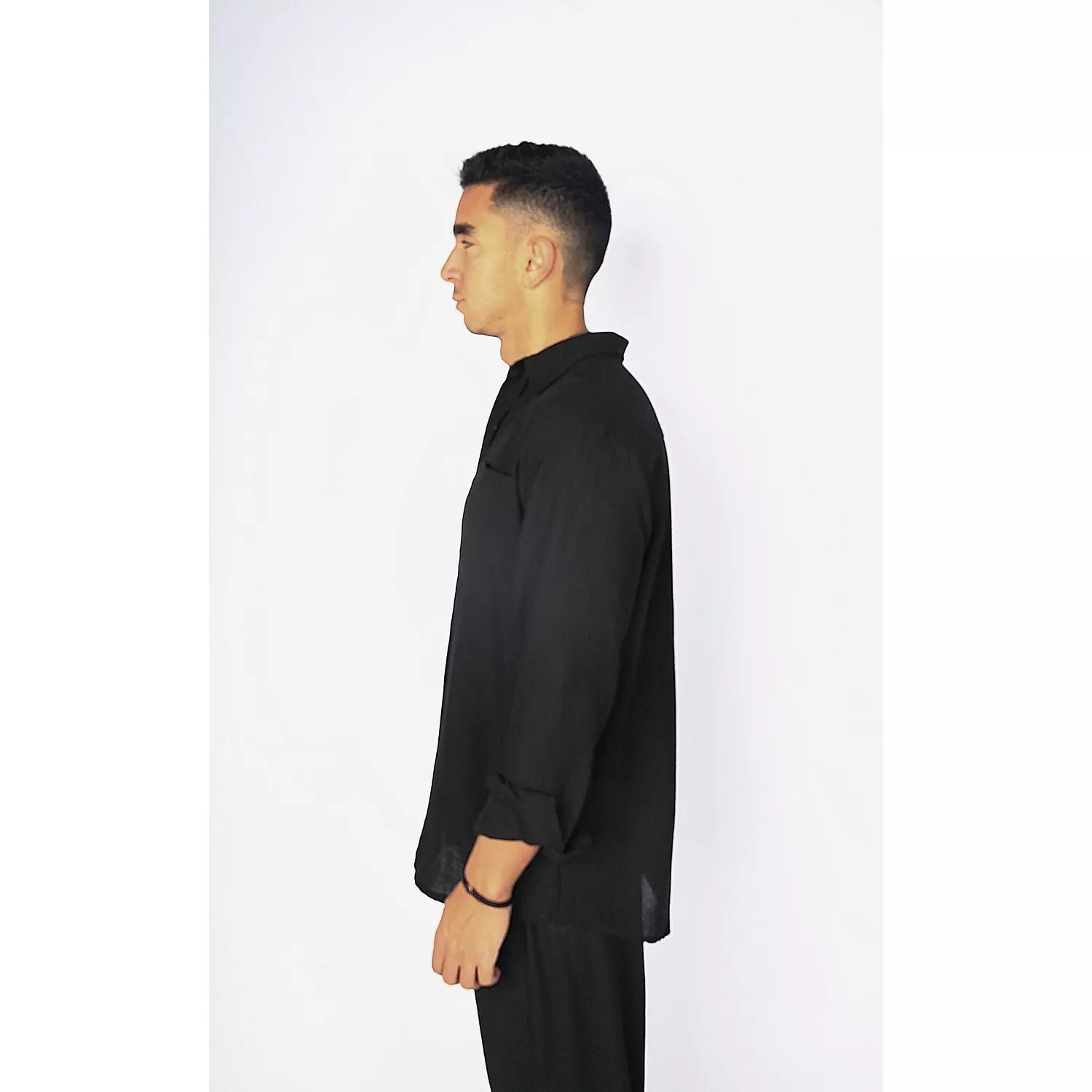 Black Linen Shirt 2