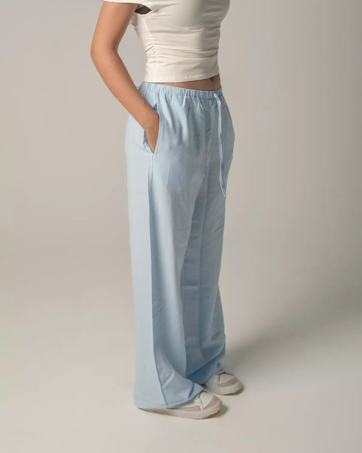 plain linen pants hover image