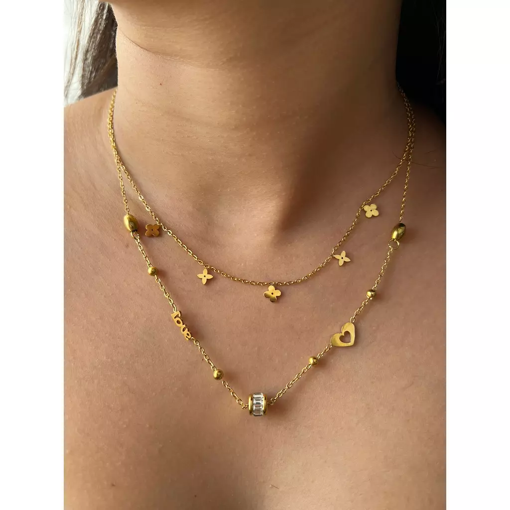 Two level necklace