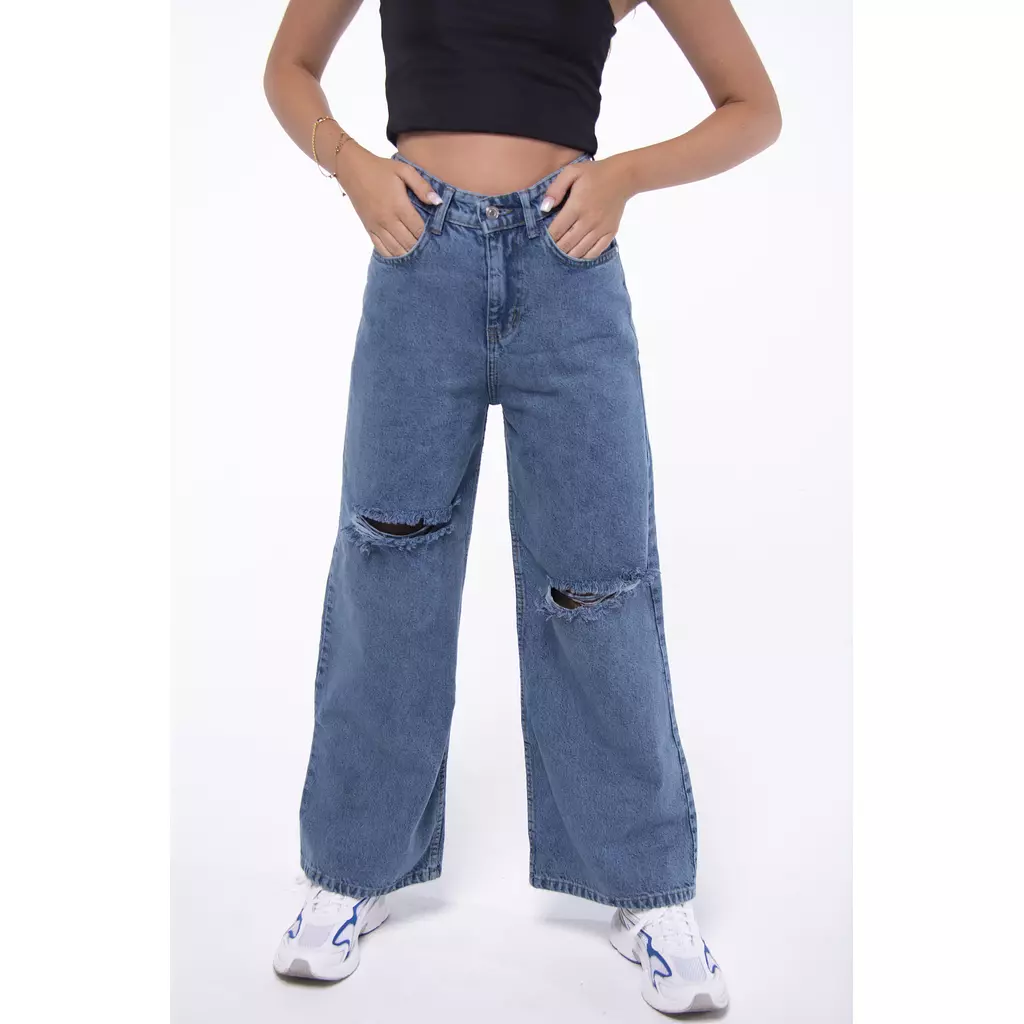 Wide leg jeans