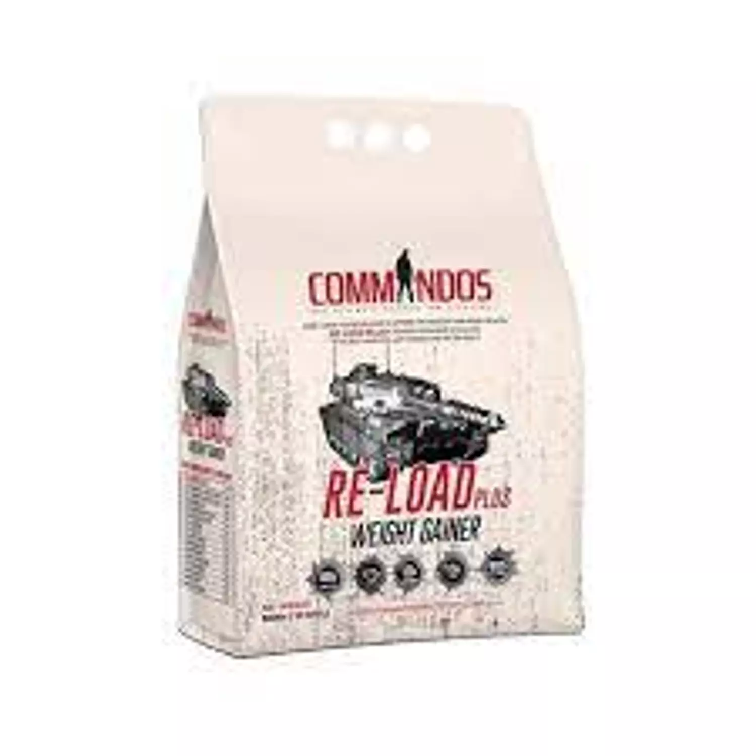 Commandos Re-Load Weight Gainer 5 kg chocolate 0