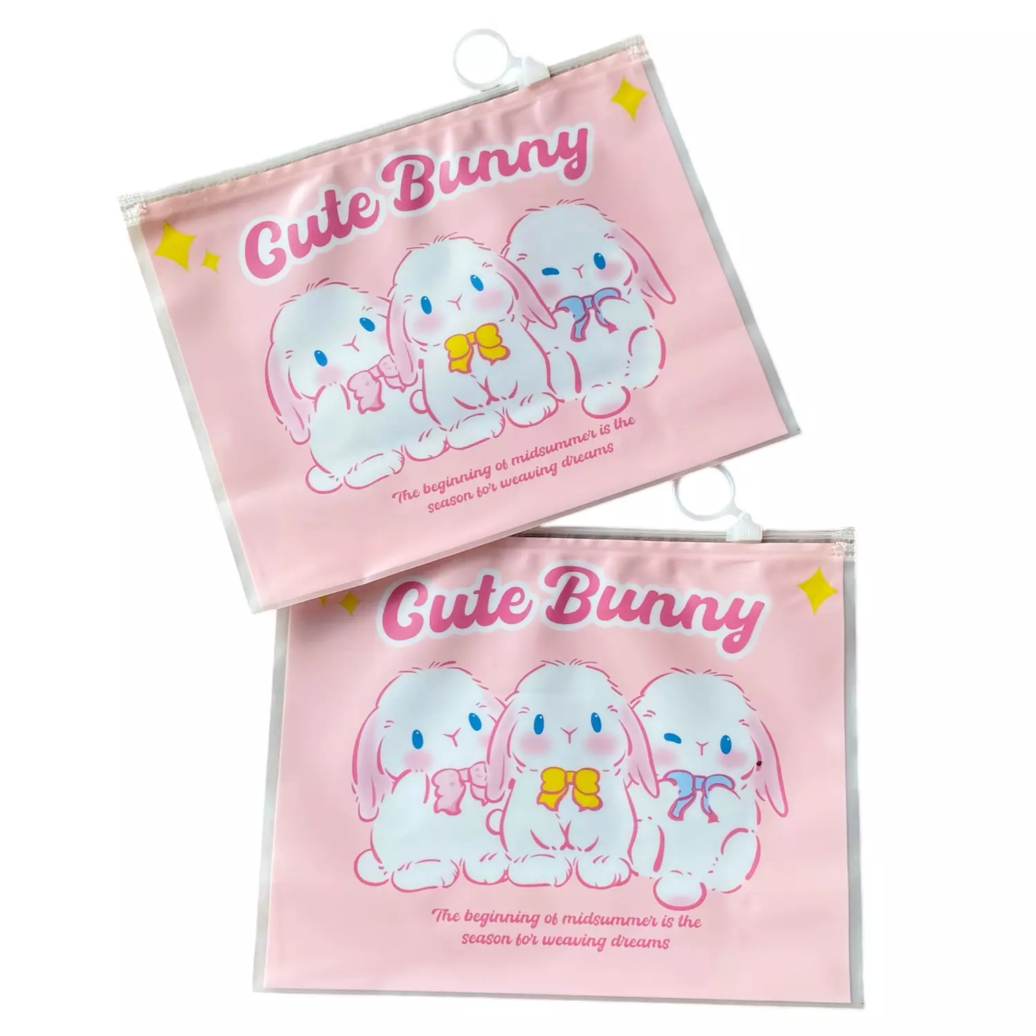 Cute Bunny Zip Bag - 1 Pc hover image