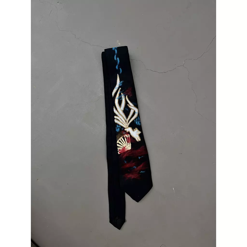 Handpainted black tie