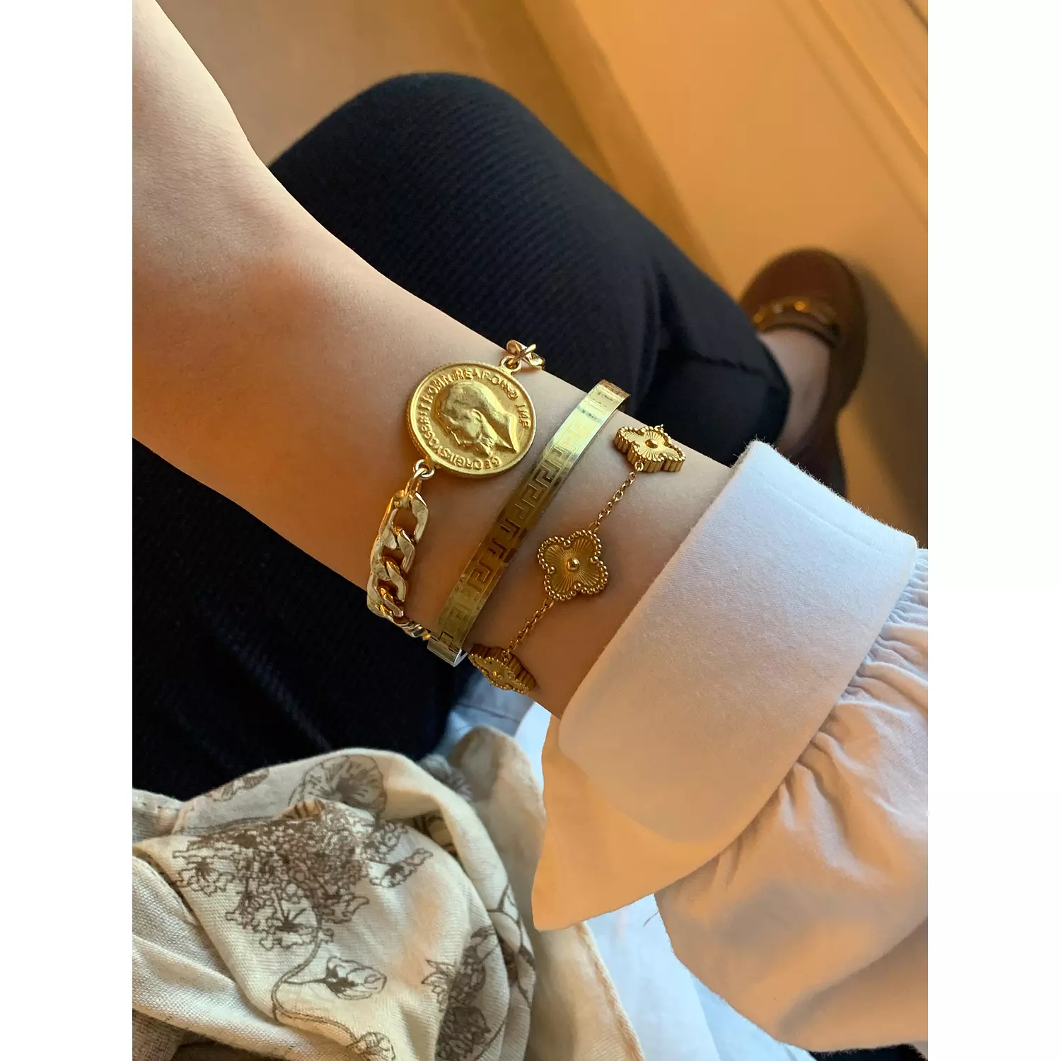 Gold Coin Bracelet hover image