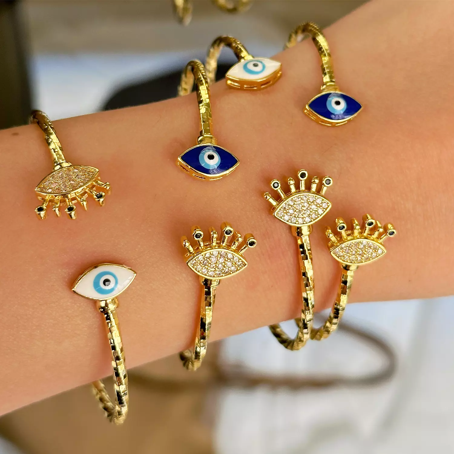 The Evil eye bracelet hover image