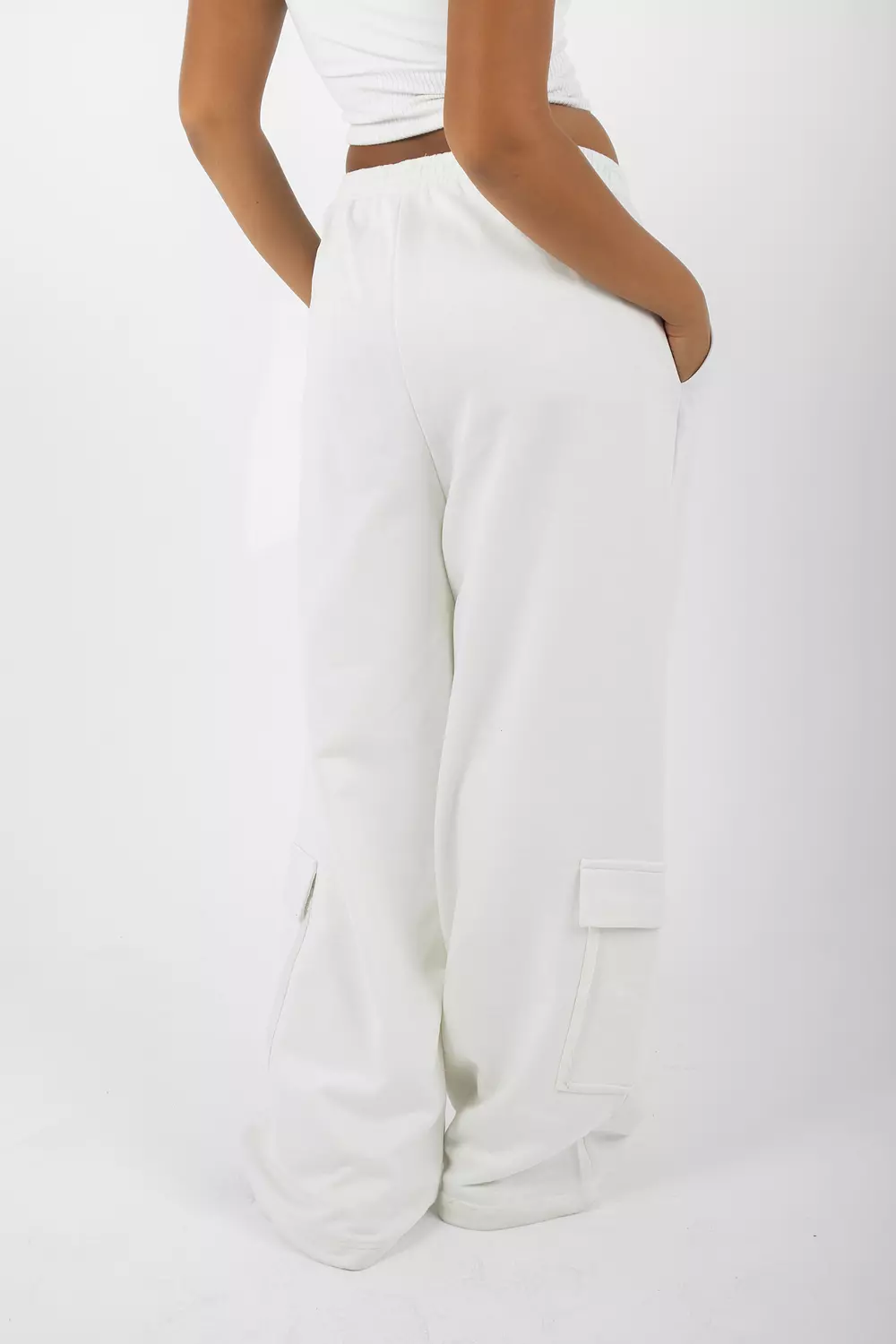 Everyday Wide-Leg Sweatpants in Off-White-2nd-img