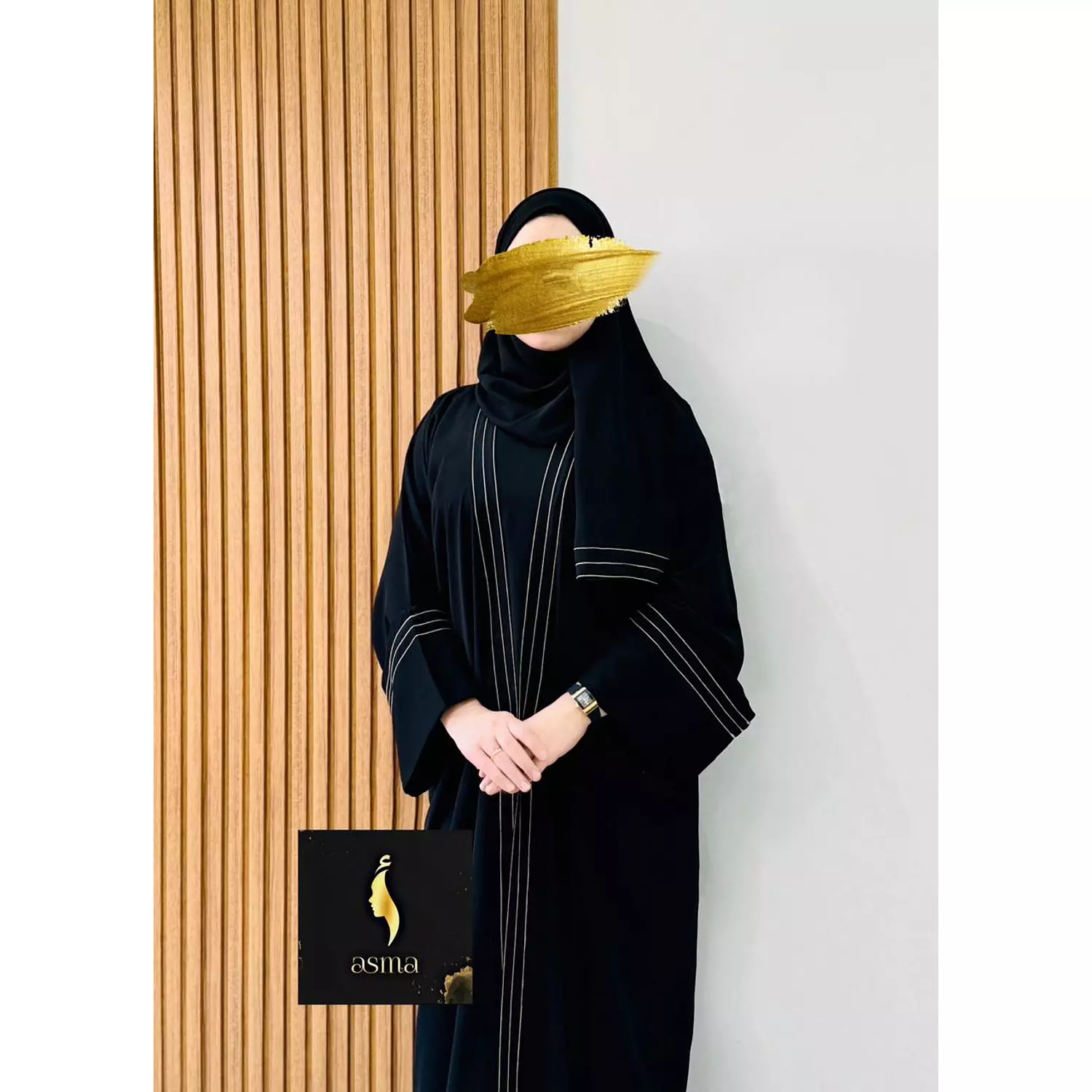 Black Omra Abaya hover image