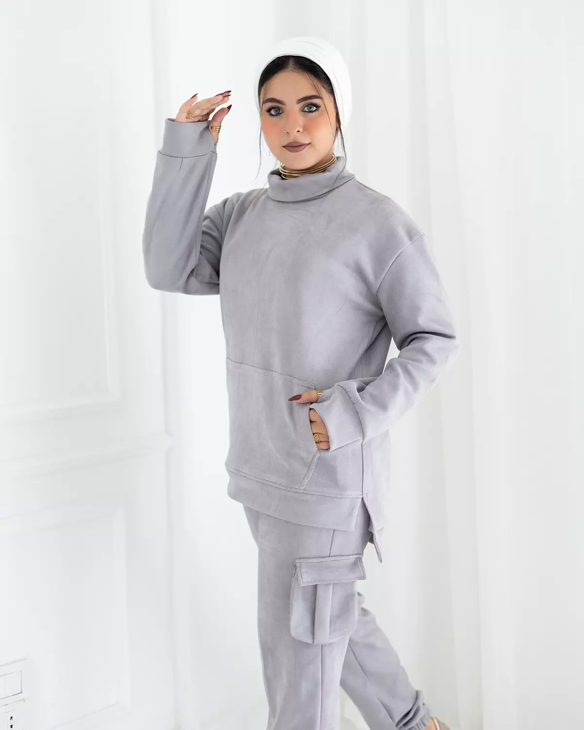 Gray kargo suit 2