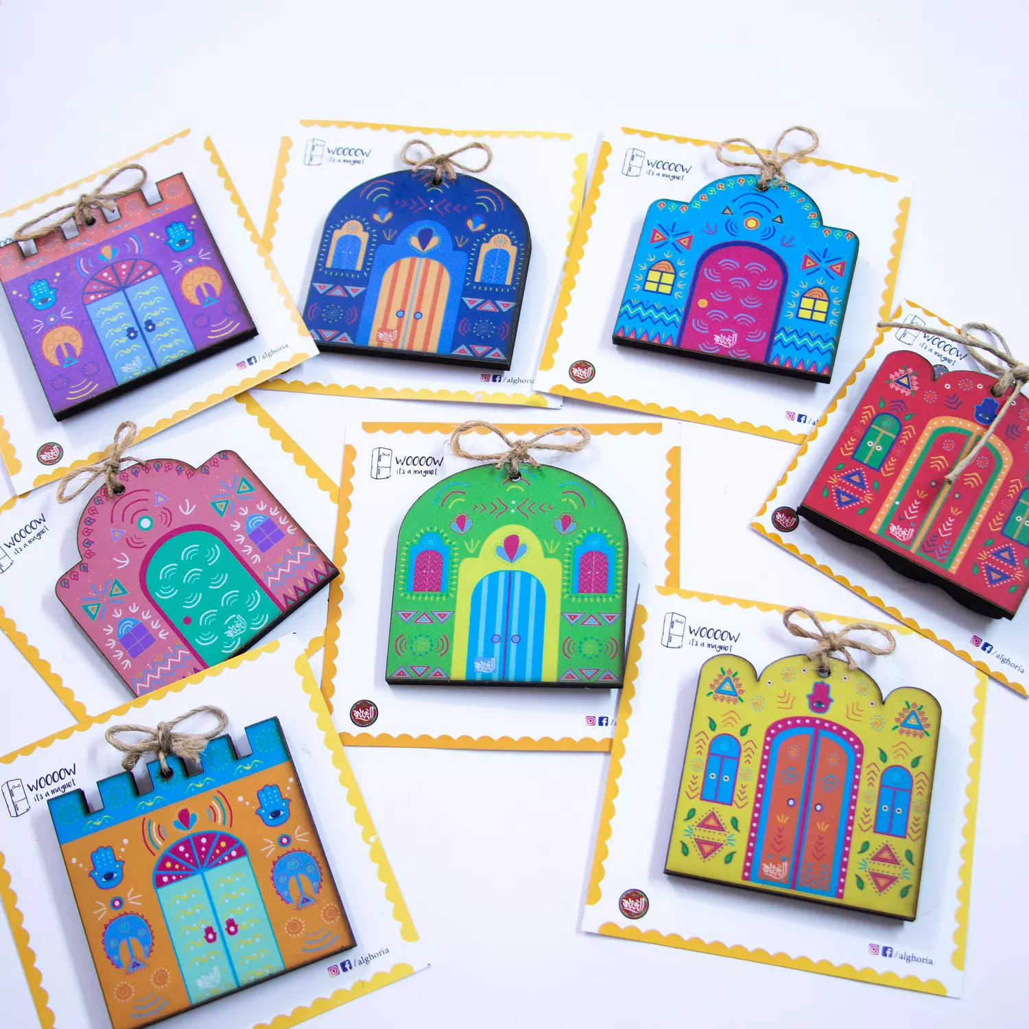 Nubian Houses Fridge Magnets 9