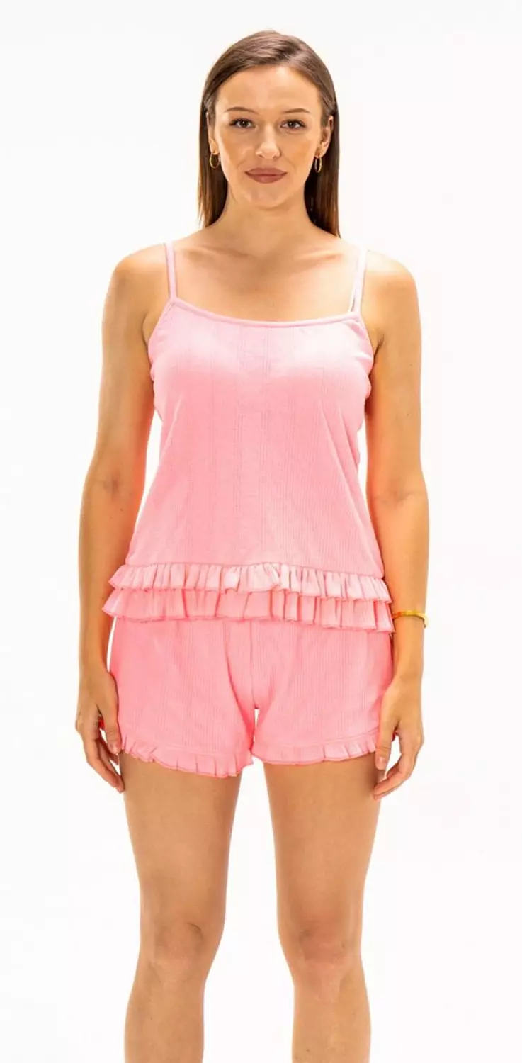 Neon Pink Ruffle Set hover image