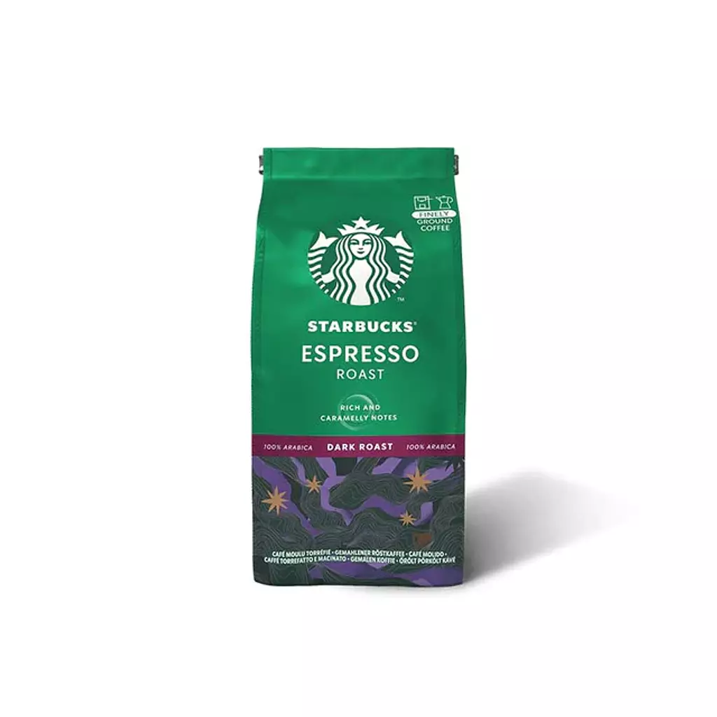 Starbucks Dark Espresso Roast 200 Grm Ground Coffee For Espresso Machines