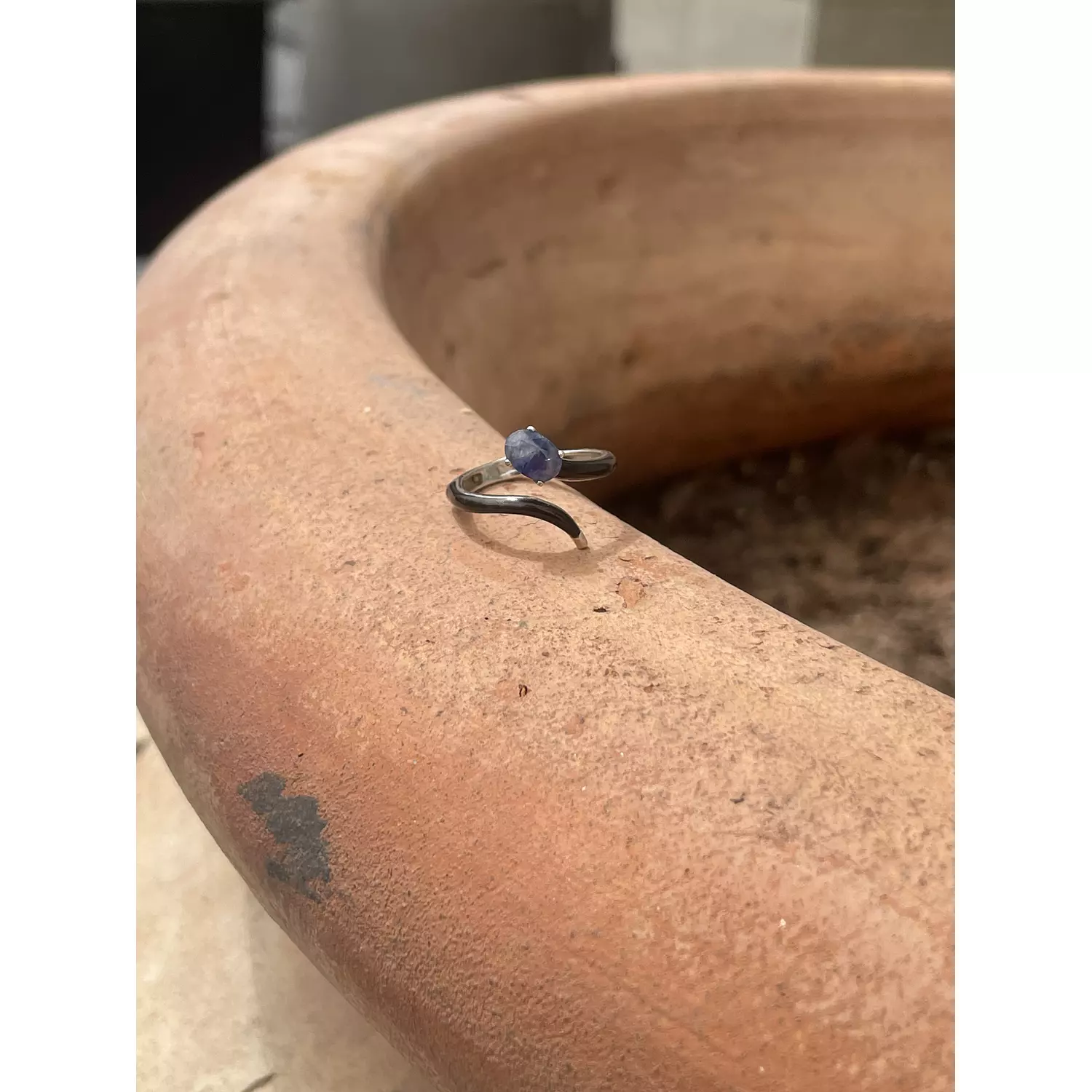 Blue Sapphire Ring hover image