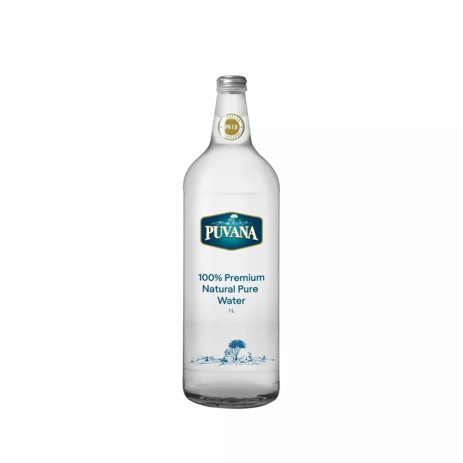 Puvana Natural Water Glass Bottle - 1L hover image