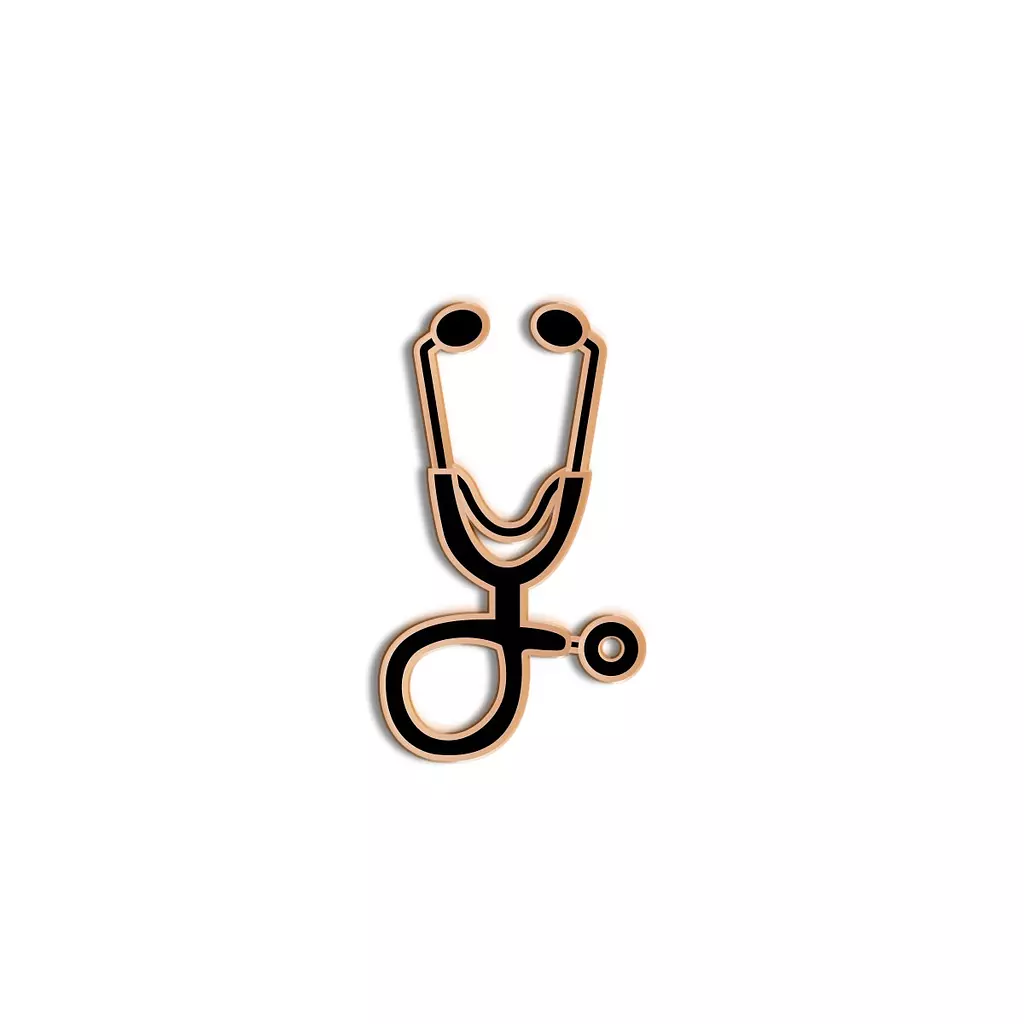  Mini Stethoscope 🩺 gold & black