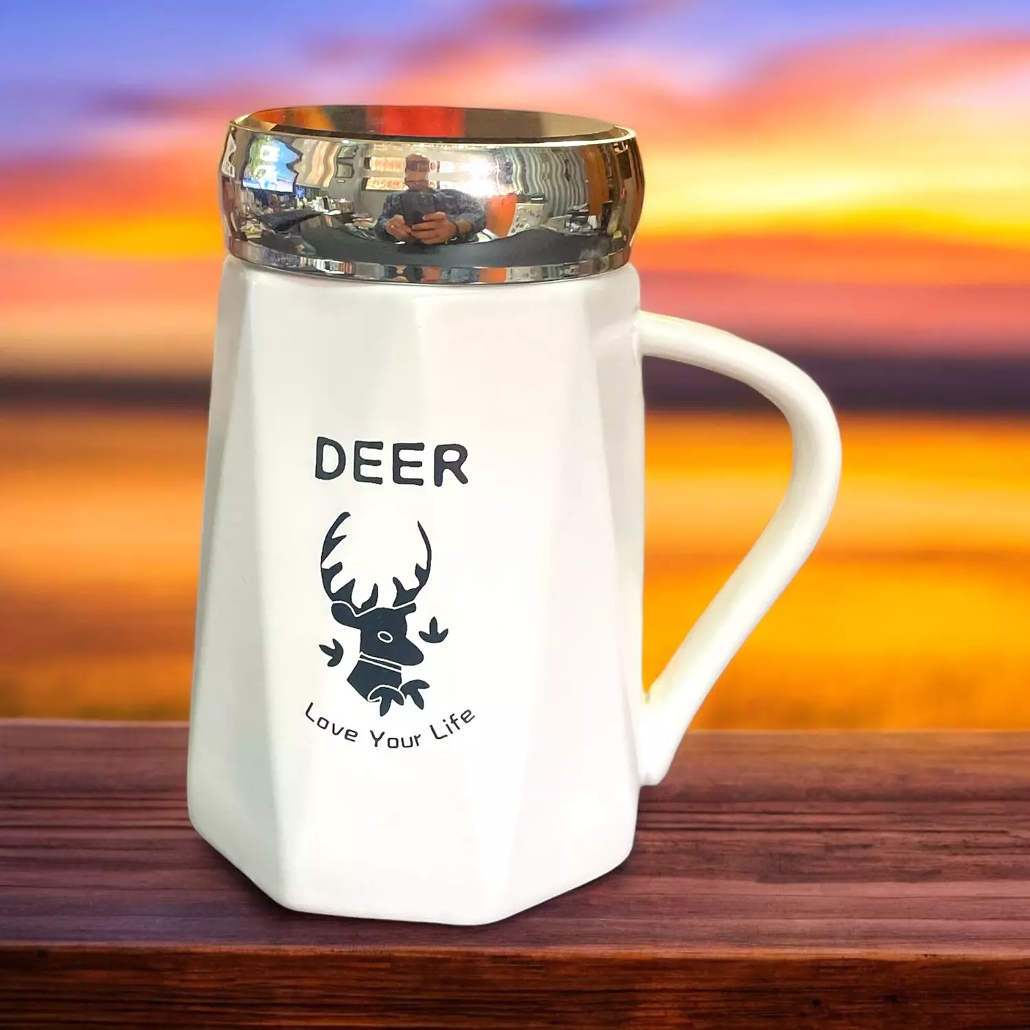 Ceramic Deer Mug hover image