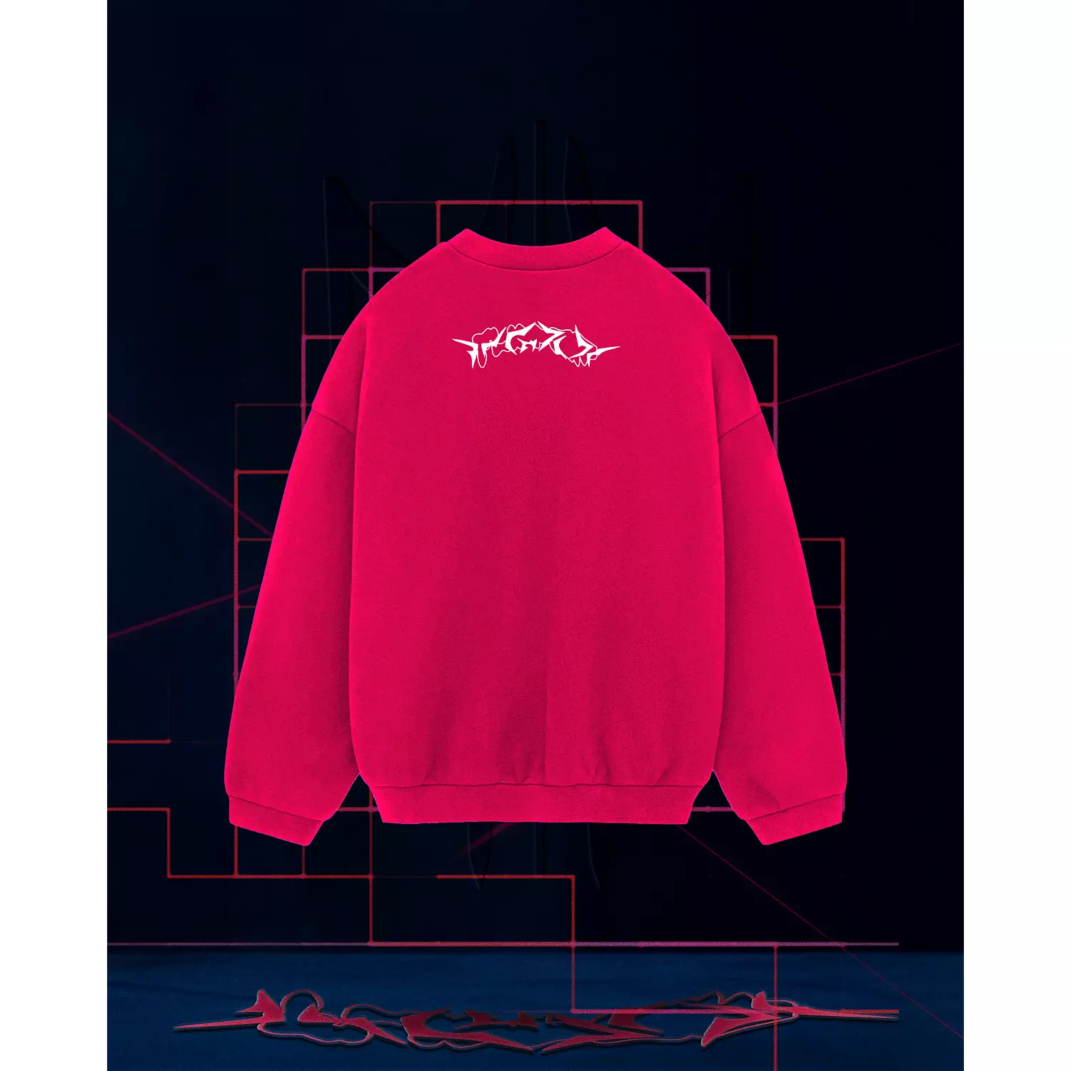 Red Pink Crew Neck-2nd-img