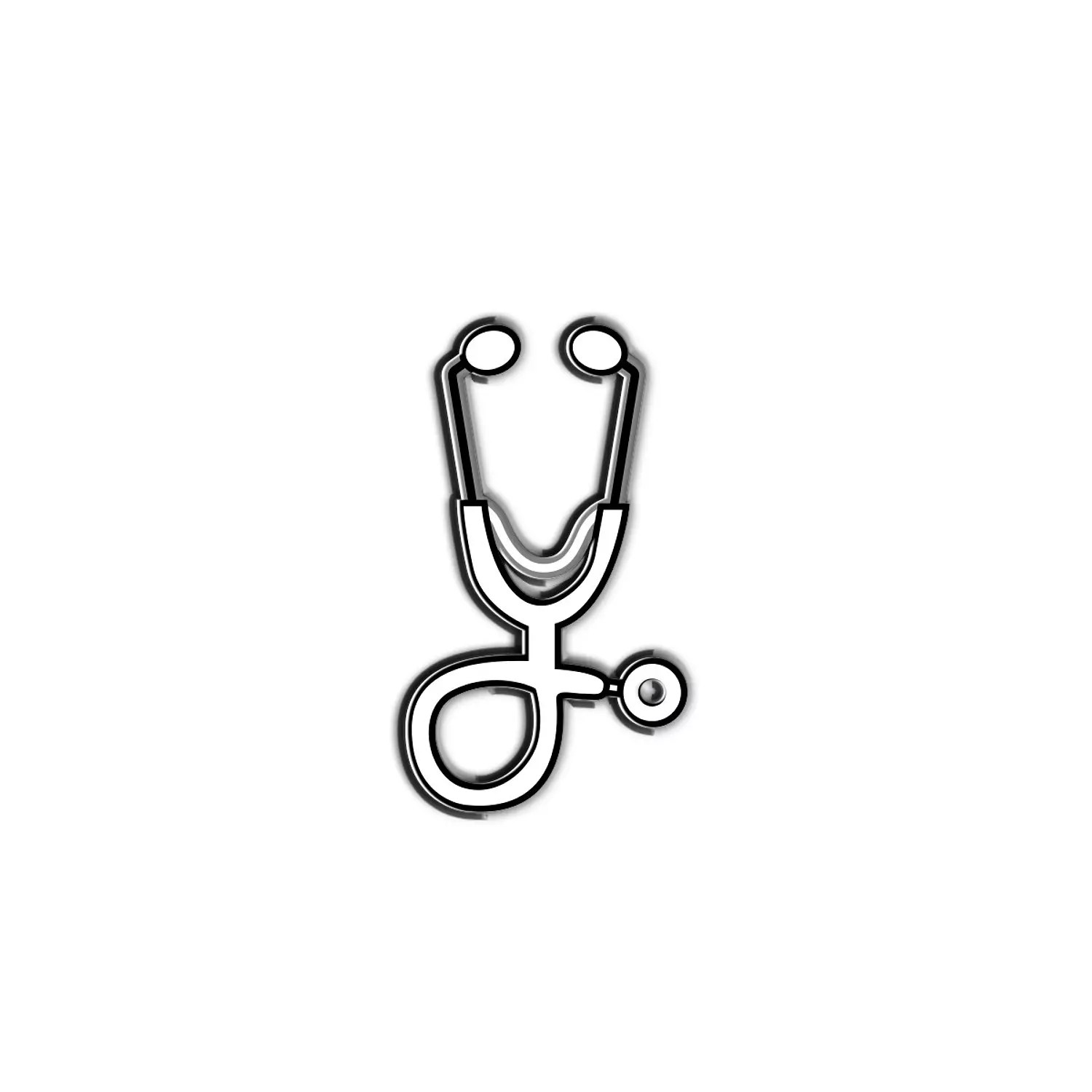  Mini Stethoscope 🩺 silver & white  hover image