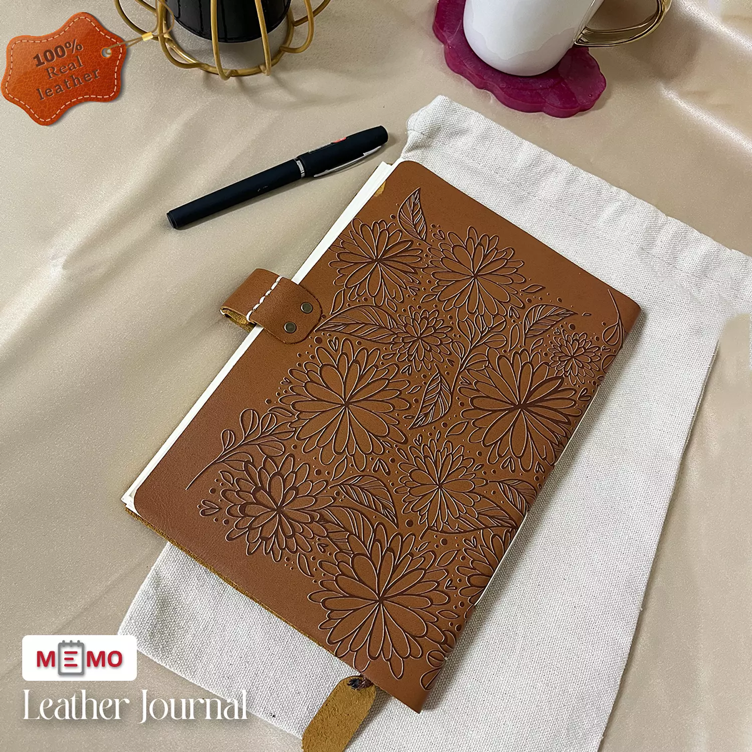 Memo Leather Journal (Real leather) 23