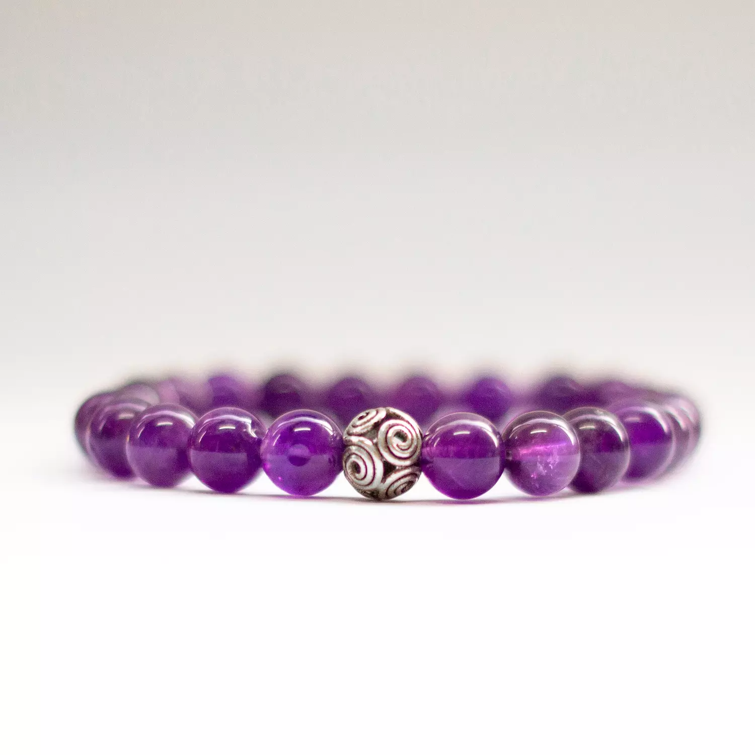 Amethyst Bracelet - 8mm hover image