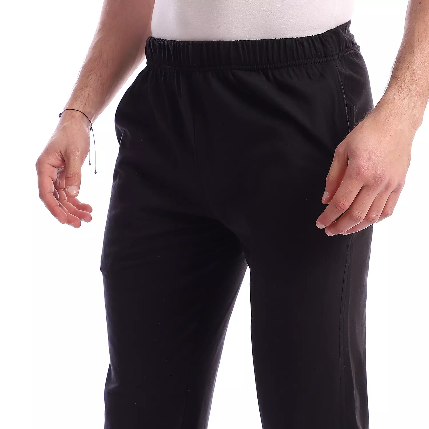 Cotton Plain Pajama Pants - 4040 - Black 3