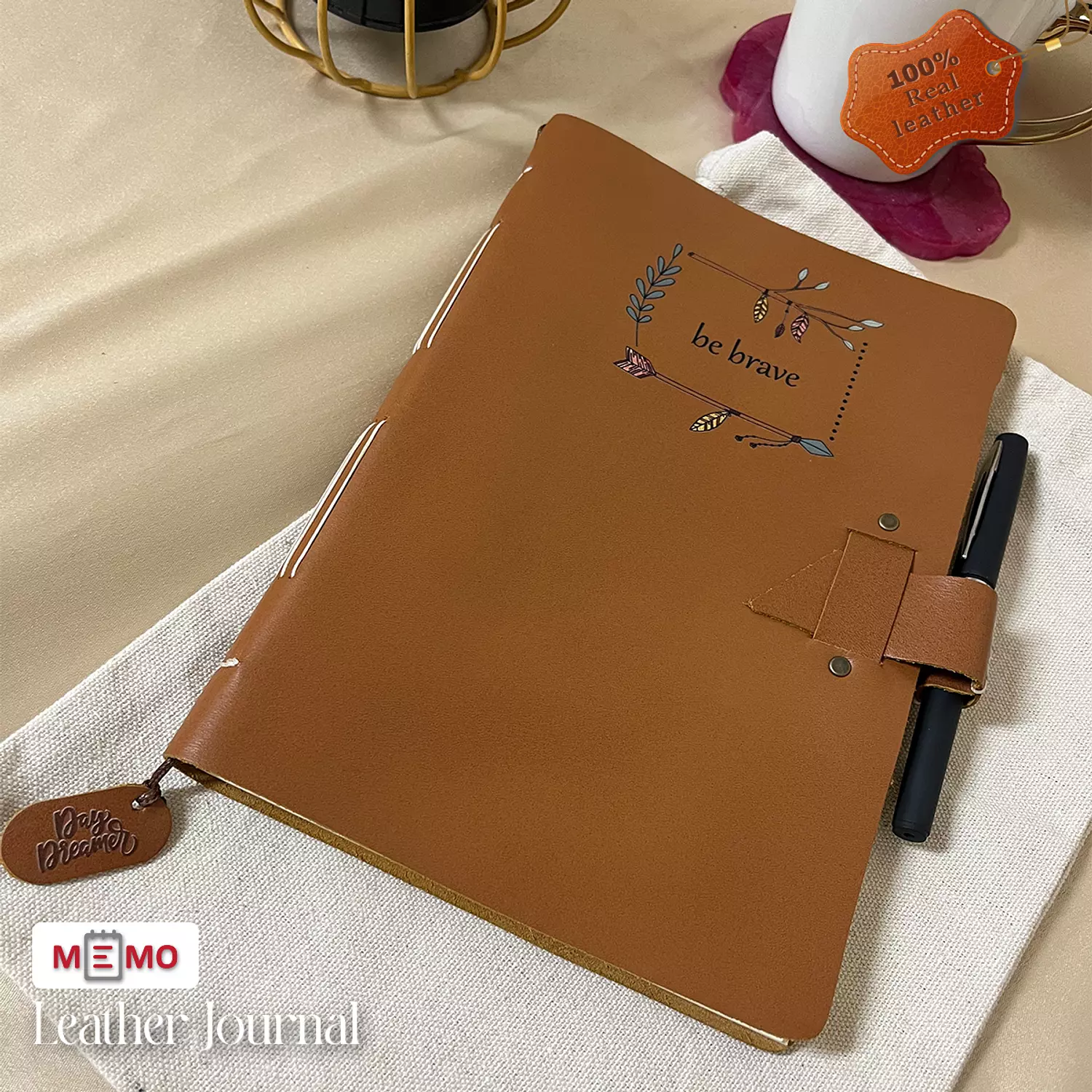 Memo Leather Journal (Real leather) 37