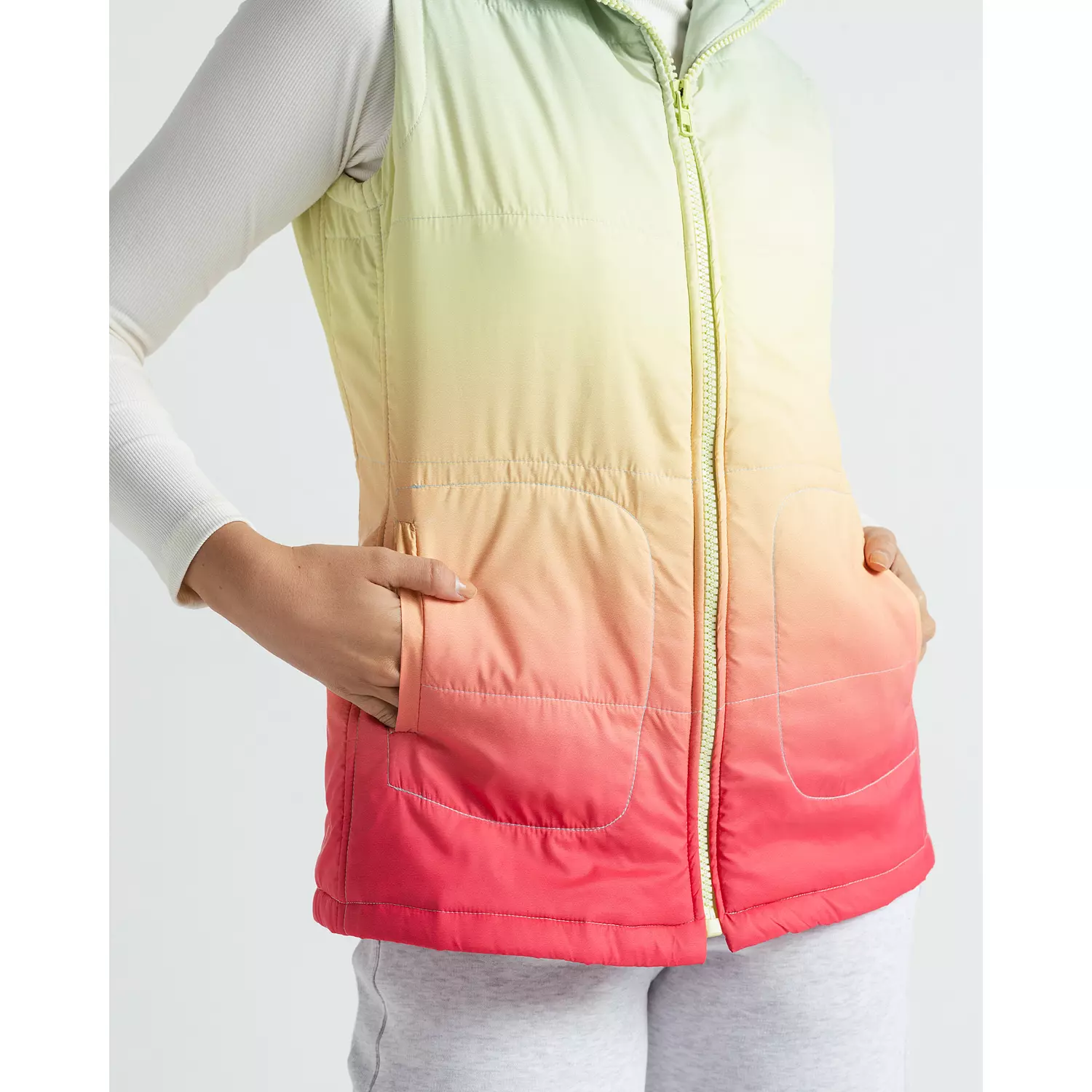 Ombré Multi Puffer Vest. 2