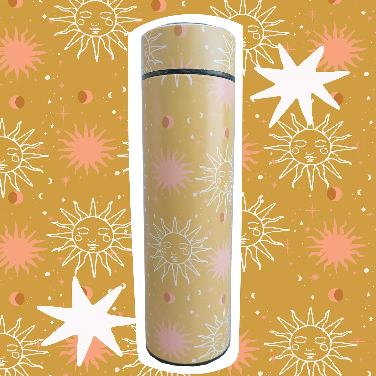 SUNNY PATTERN WATER BOTTLE hover image