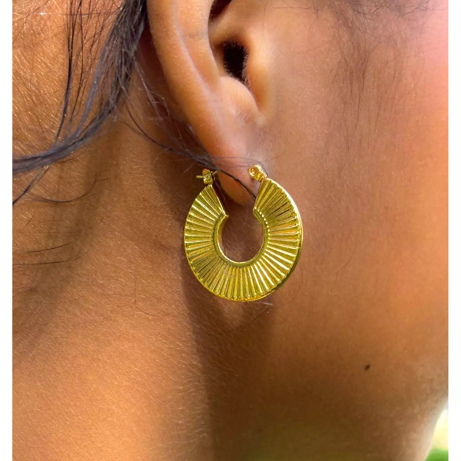 Textured Flat earrings 0