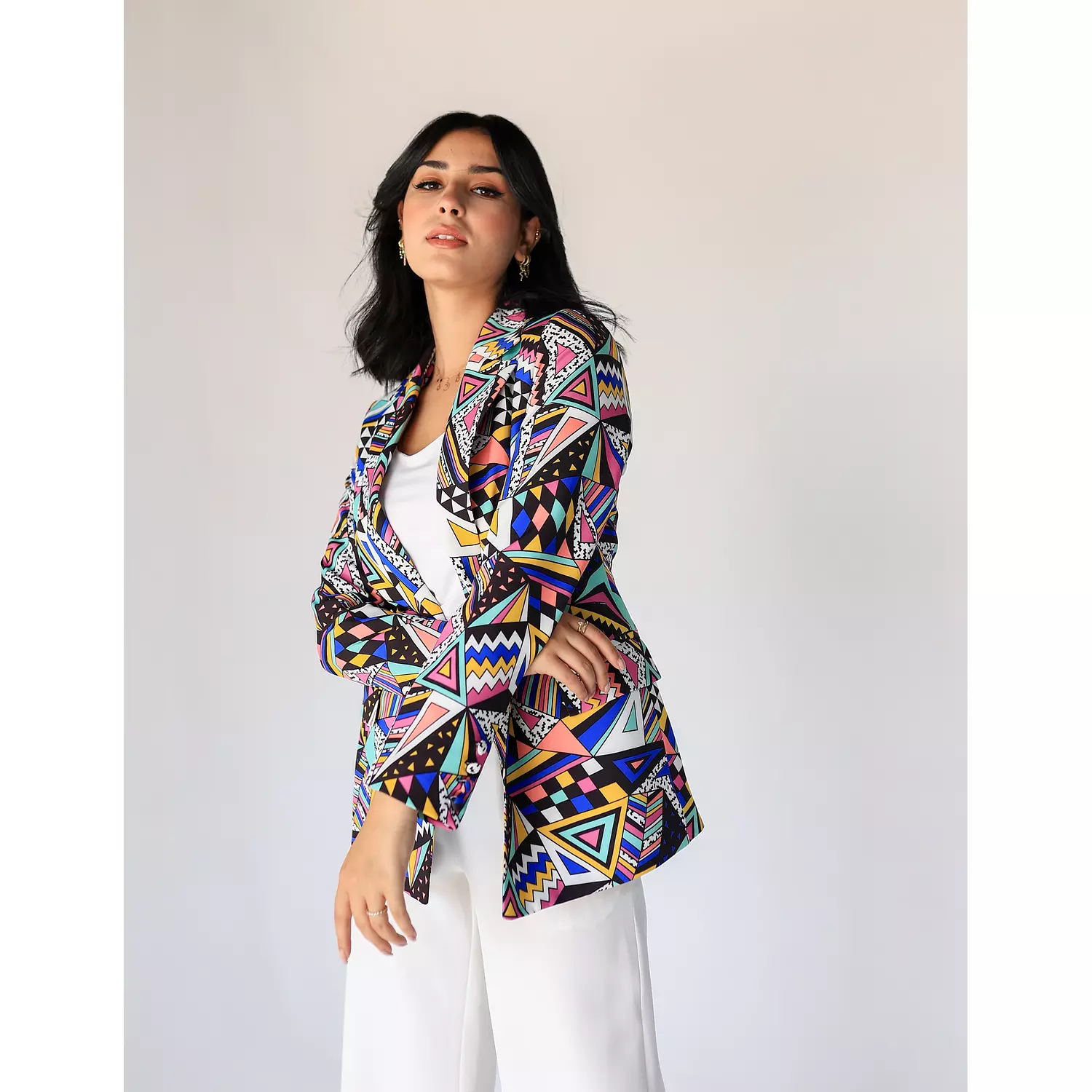 Aztec Printed Blazer hover image