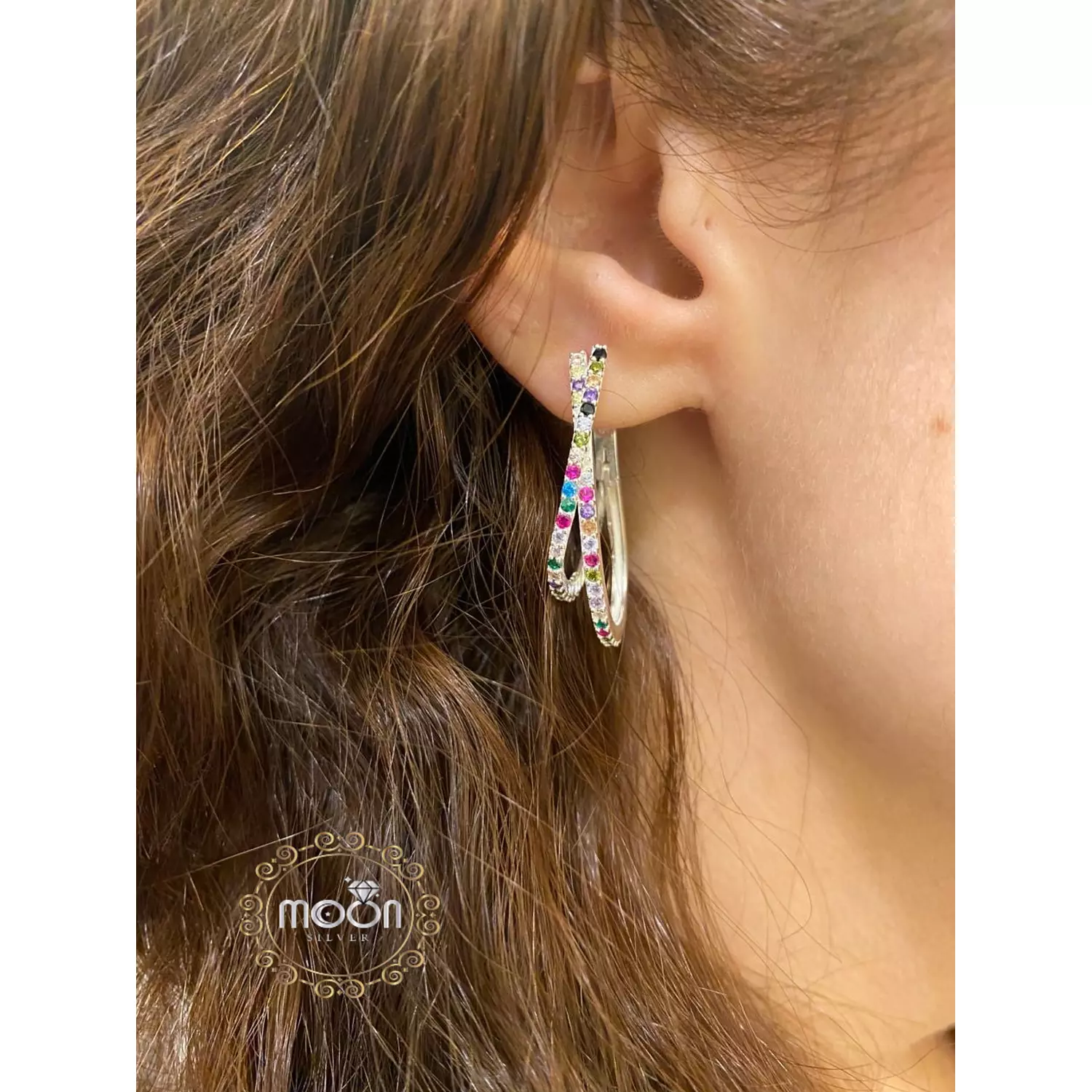 Colorful earring hover image