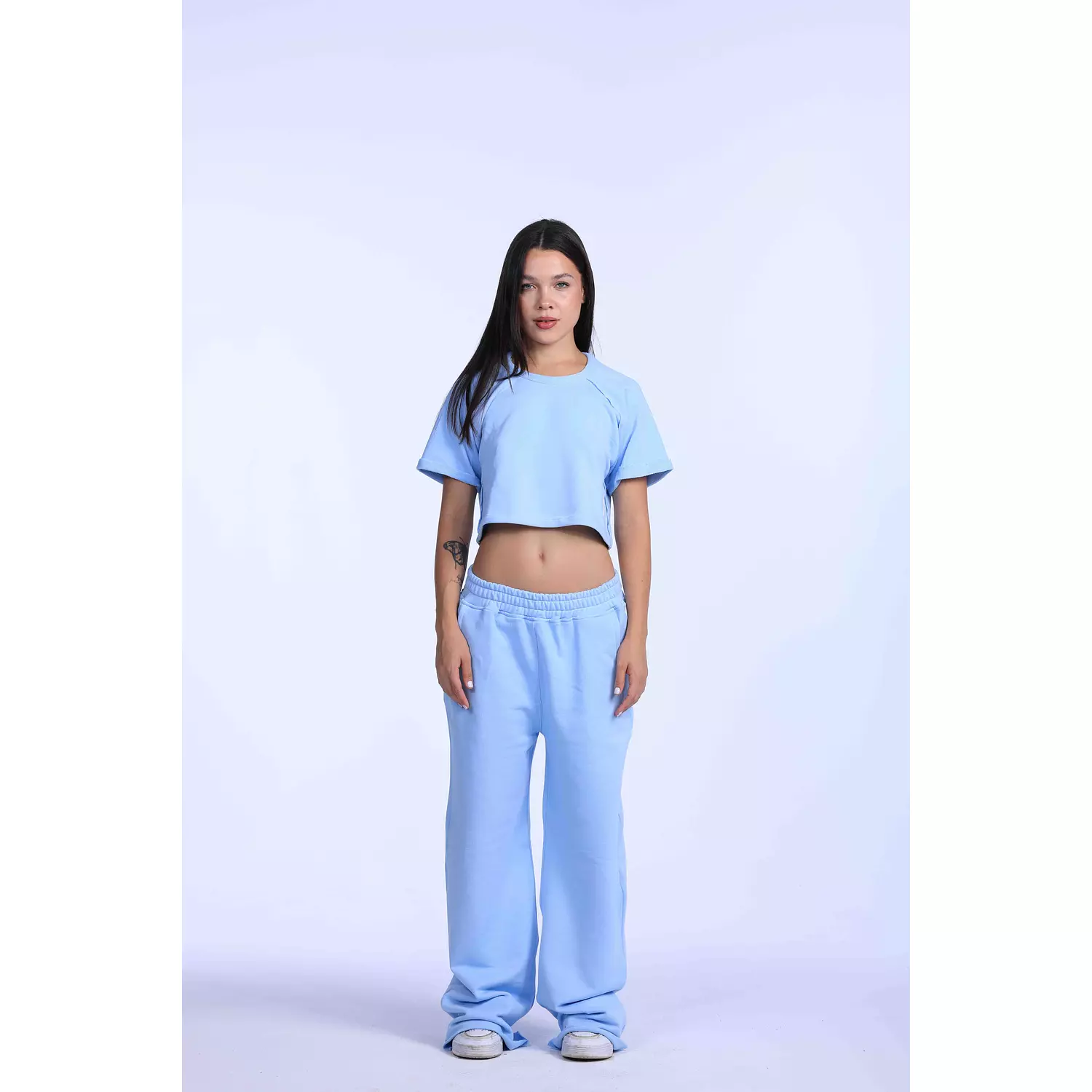 Baby blue oversized sweatpants   2