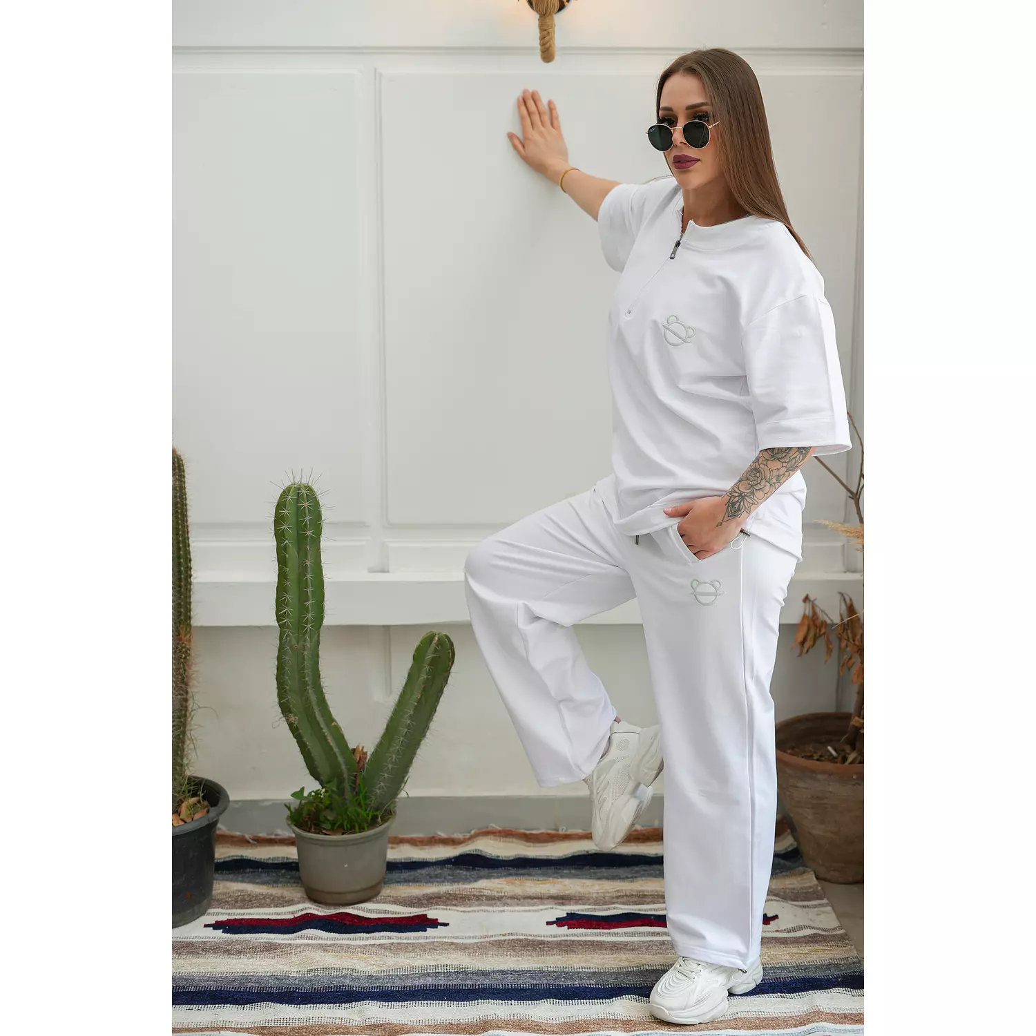 White unisex basic set  2