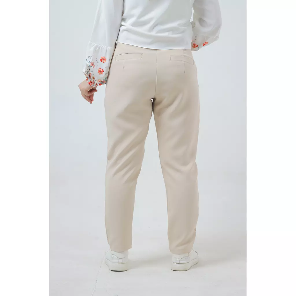 Beige Formal Pants