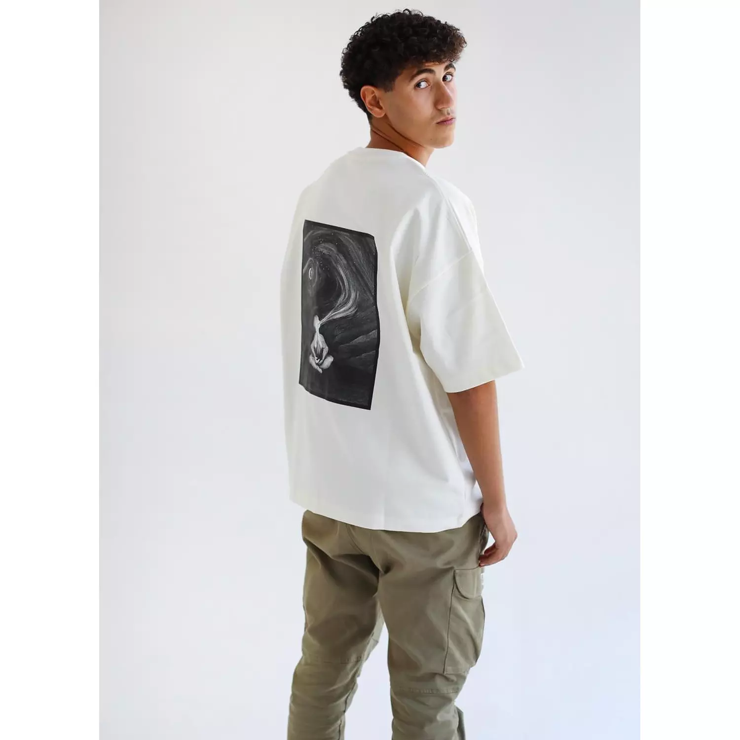 Oversized T-Shirt ( Breathe ) Logo Design. 2