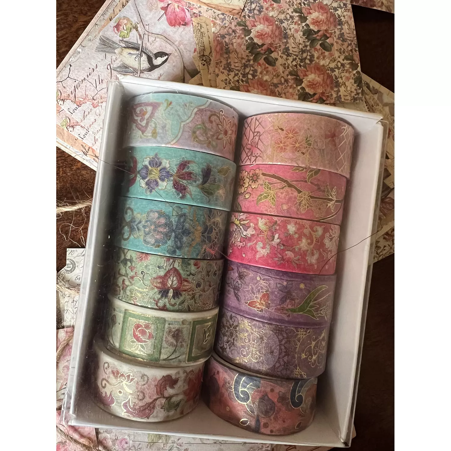 Floral Indian Washy Tapes Set hover image