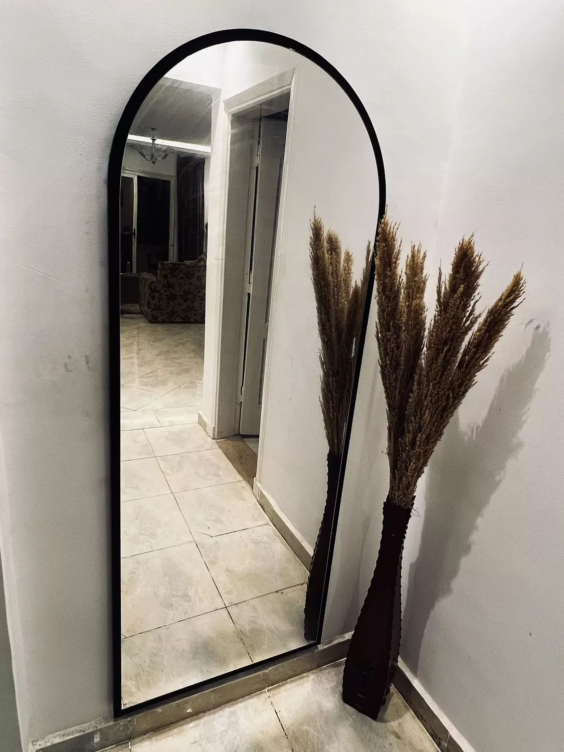 Arched wall mirror hover image