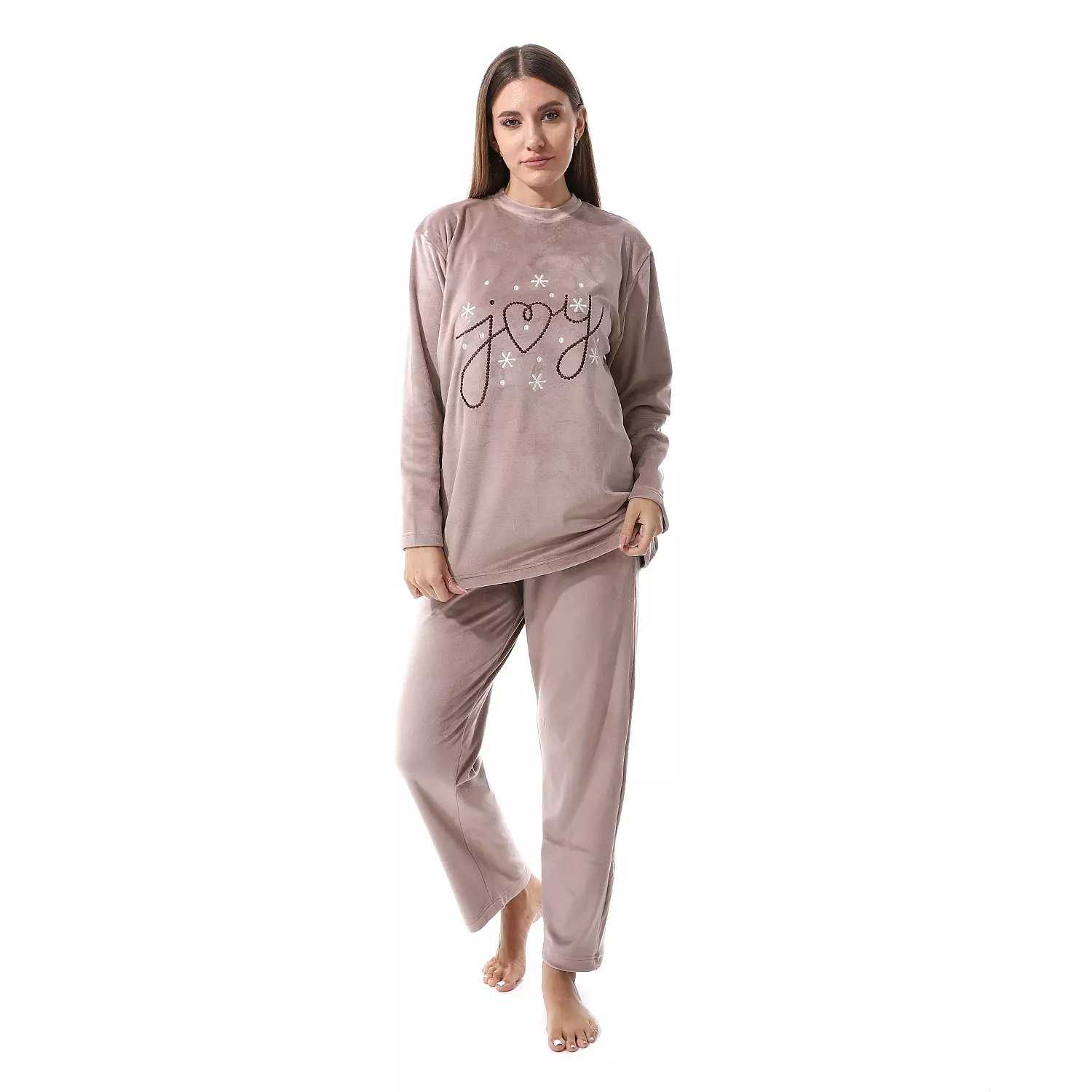 Shorto Women Fleece Joy PJ - Beige -2639 - 024  hover image