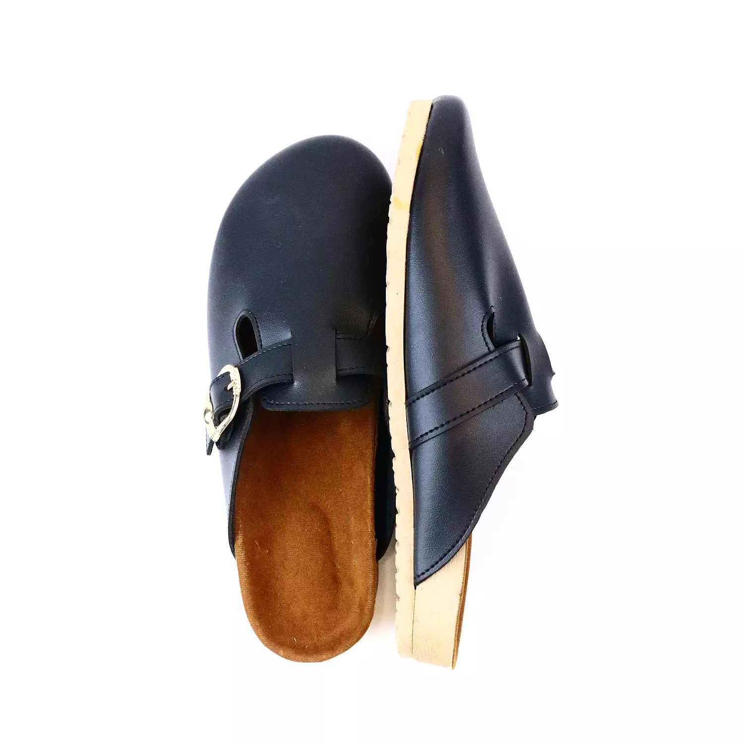 Leather Clogs - Black 4