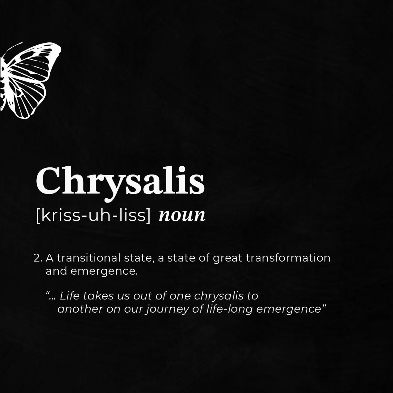 banner image for Chrysalis