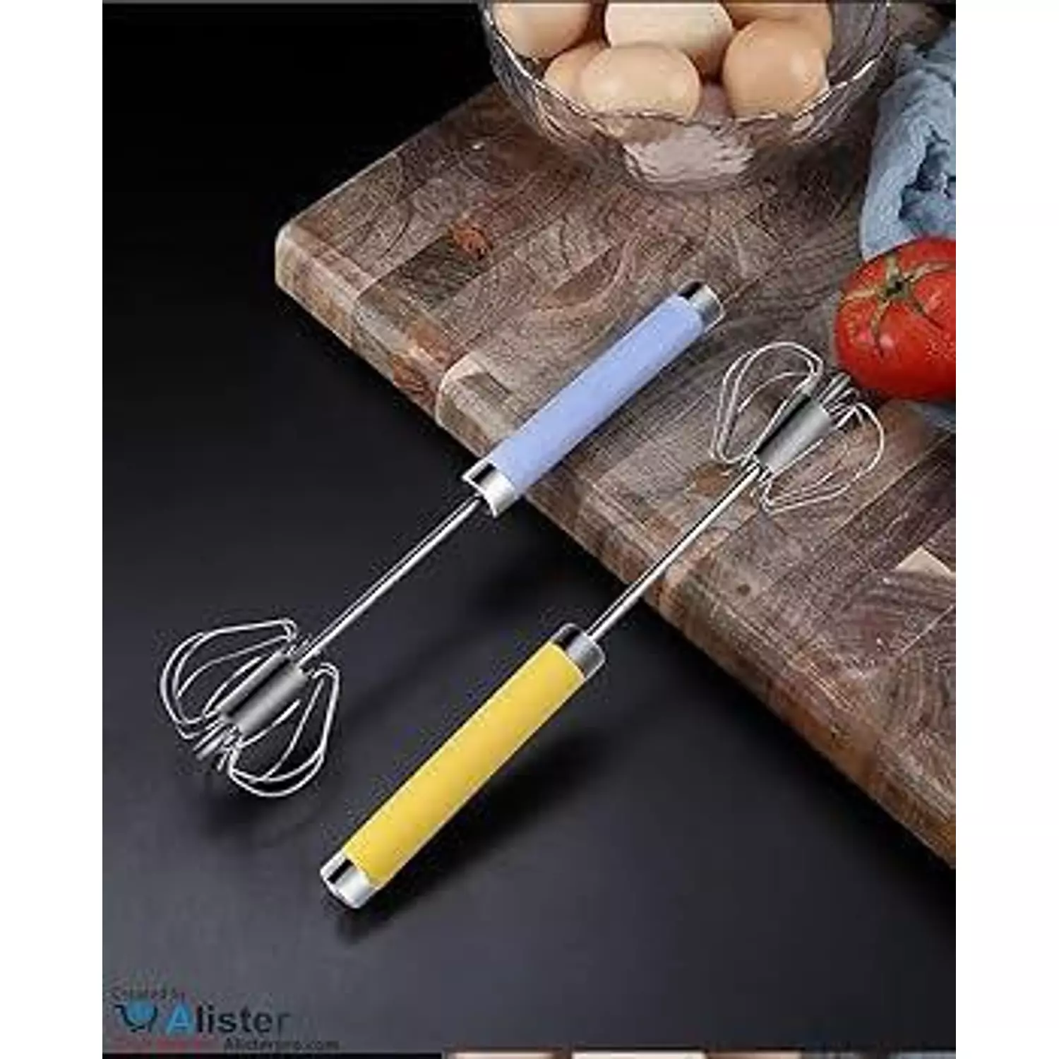 Stainless Steel Egg Whisk Press  2