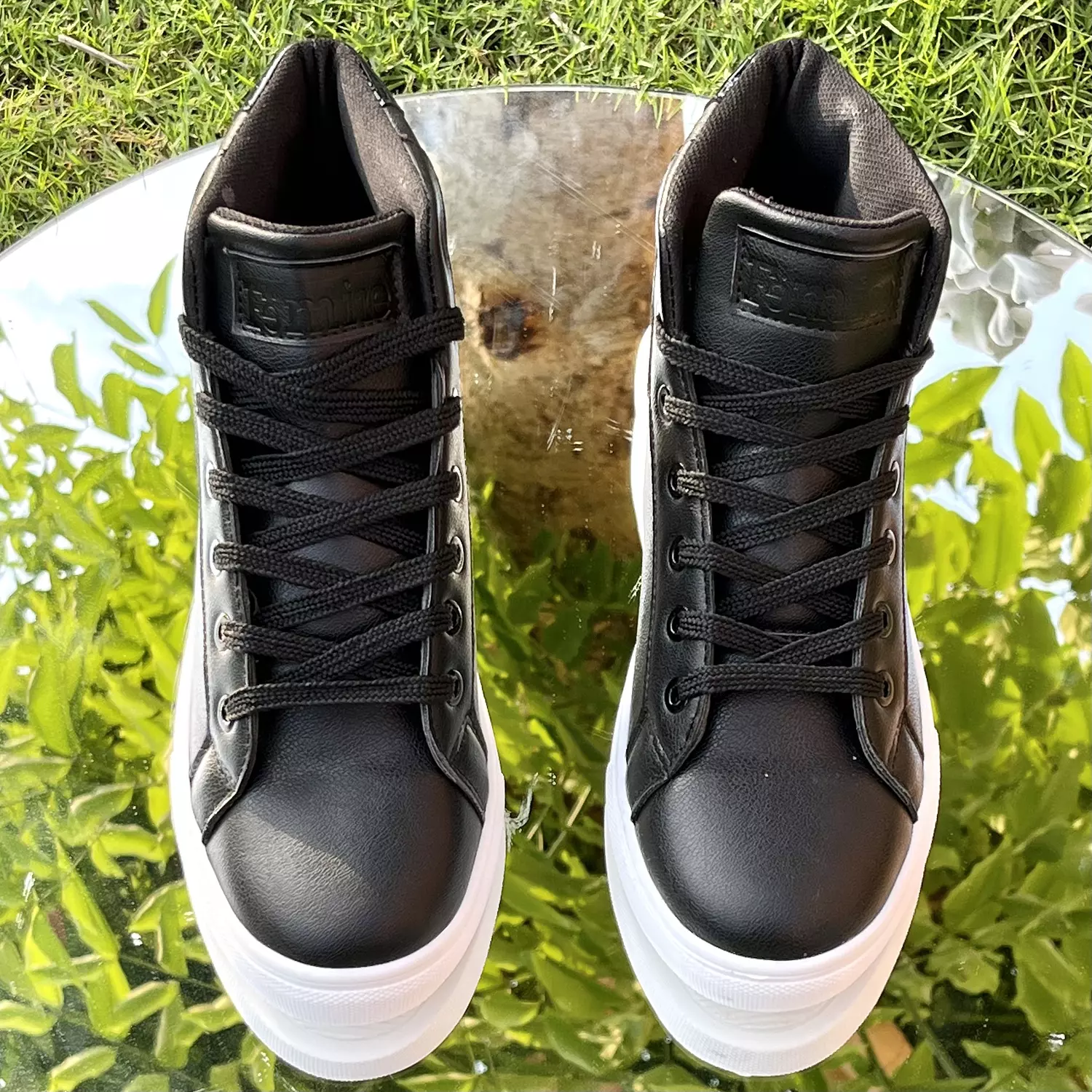 High Neck Black Sneakers-2nd-img