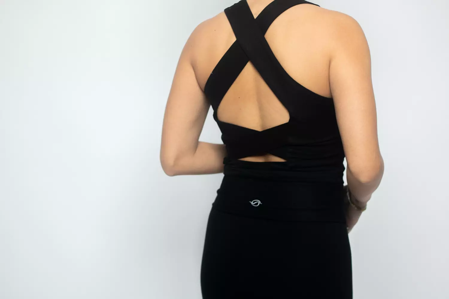 Charcoal Cross Back Top 3