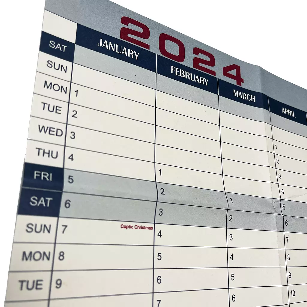 Memo Yearly planner 2024