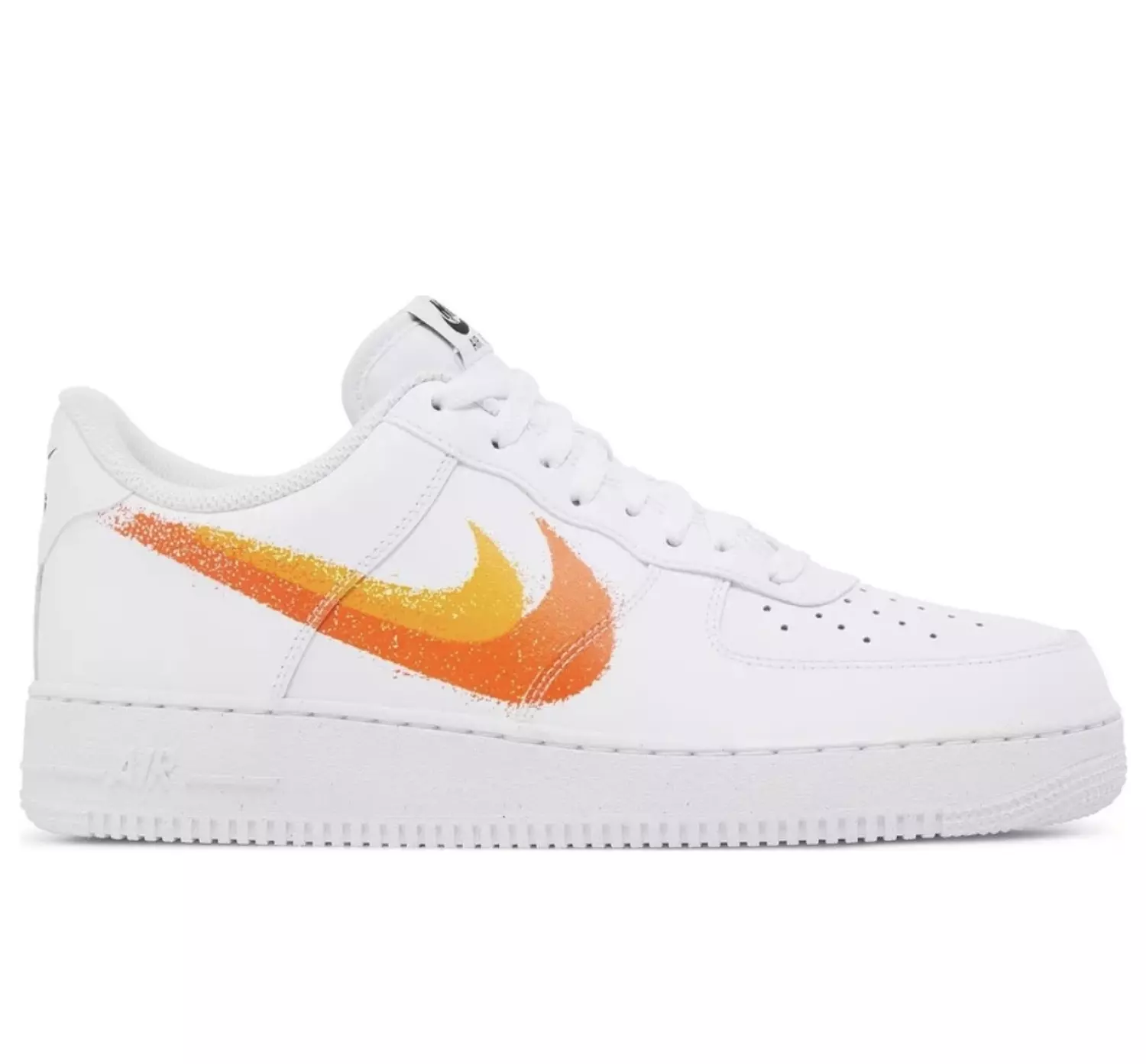 Air Force 1 '07 'Spray Paint Swoosh - Safety Orange' 0