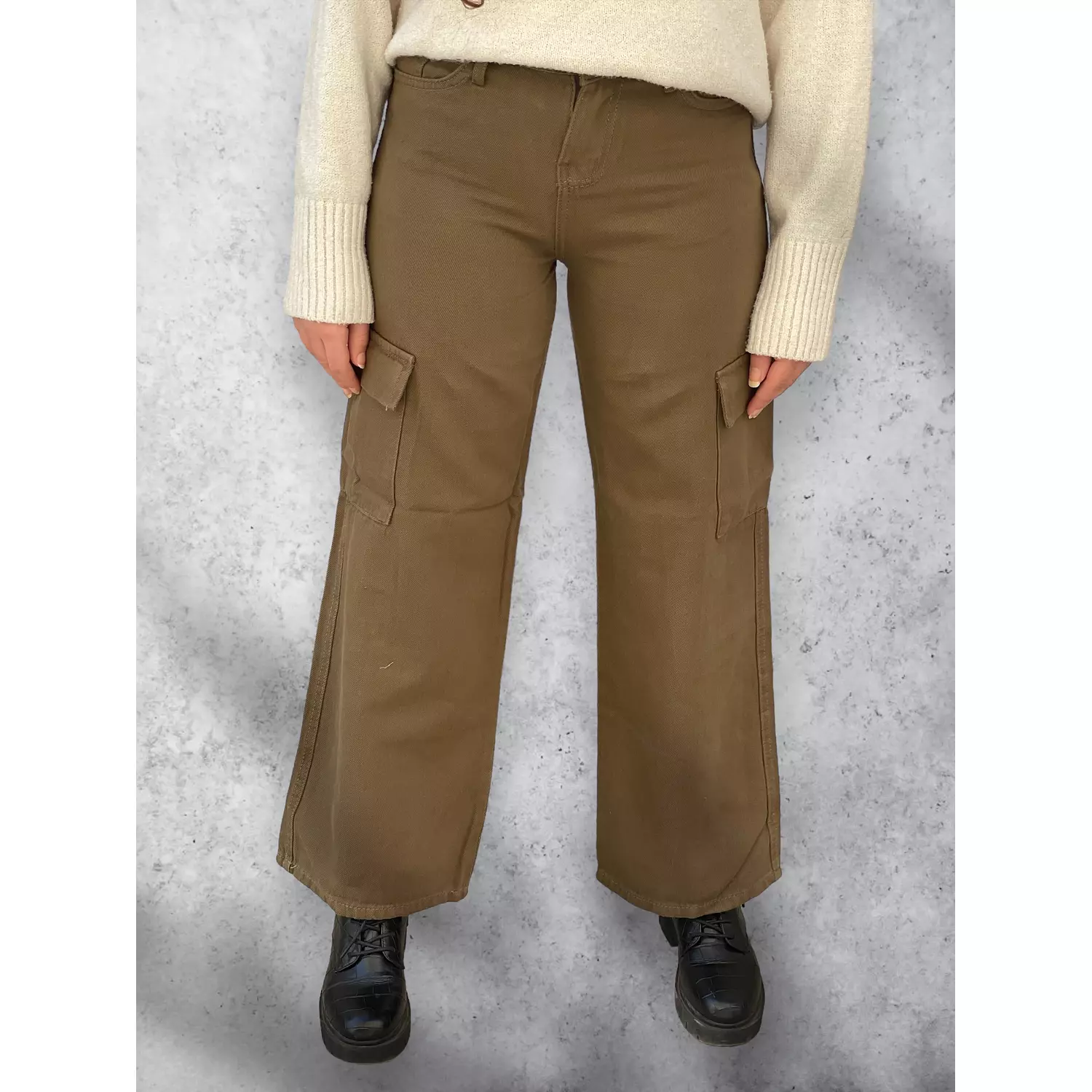 Trendy Cargo pants -deep olive 2