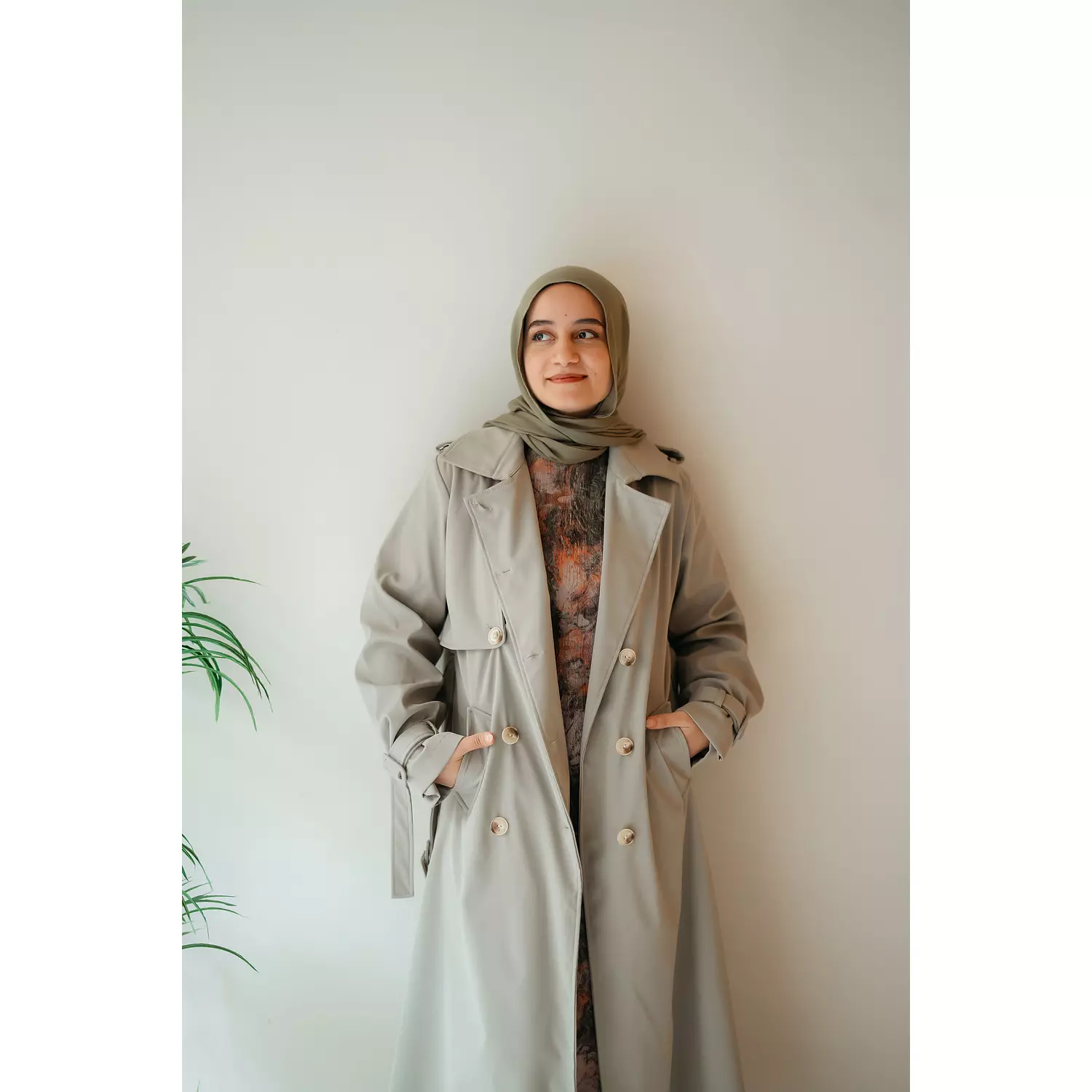  6-Buttons Long Trench Coat 20