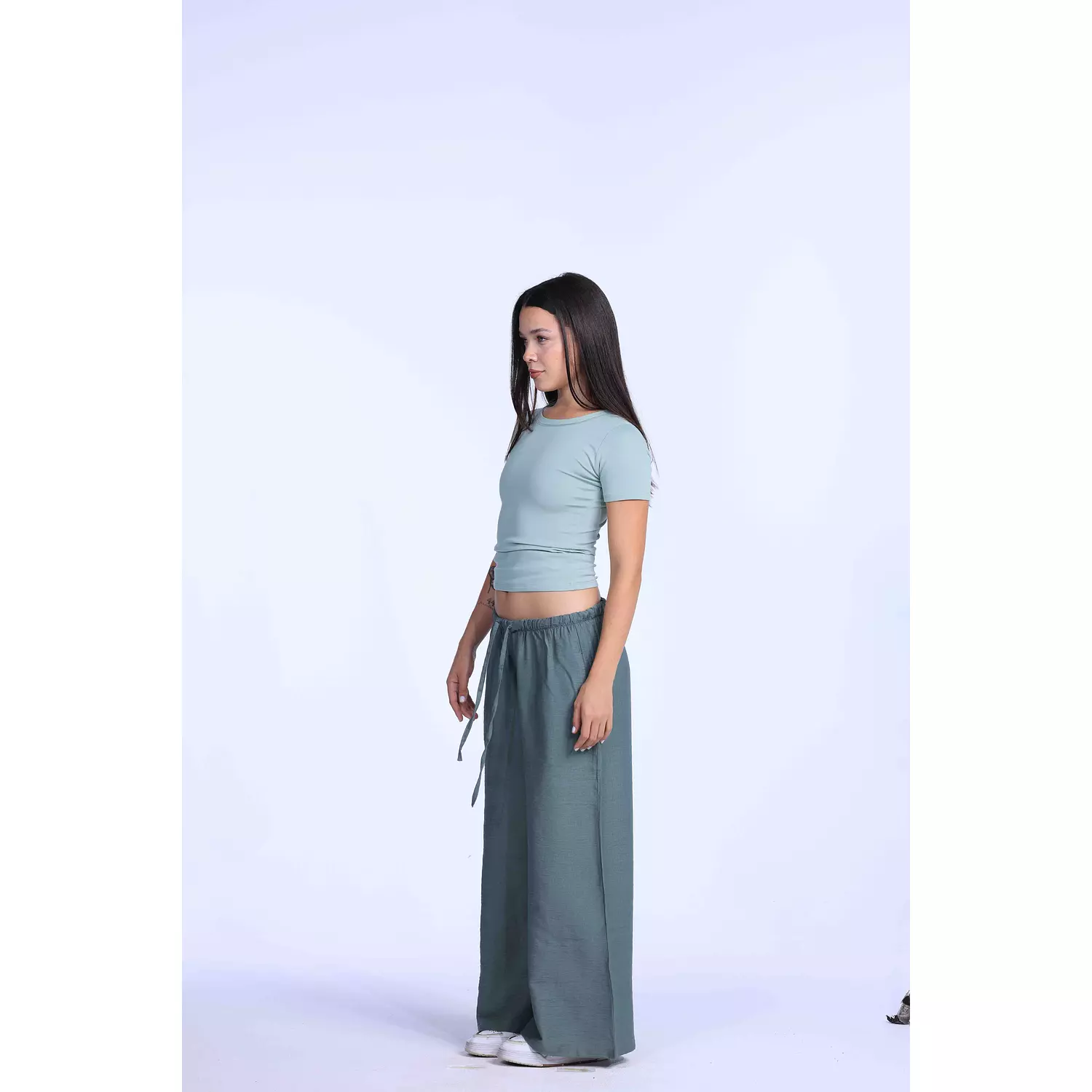 Mint linen pants  1