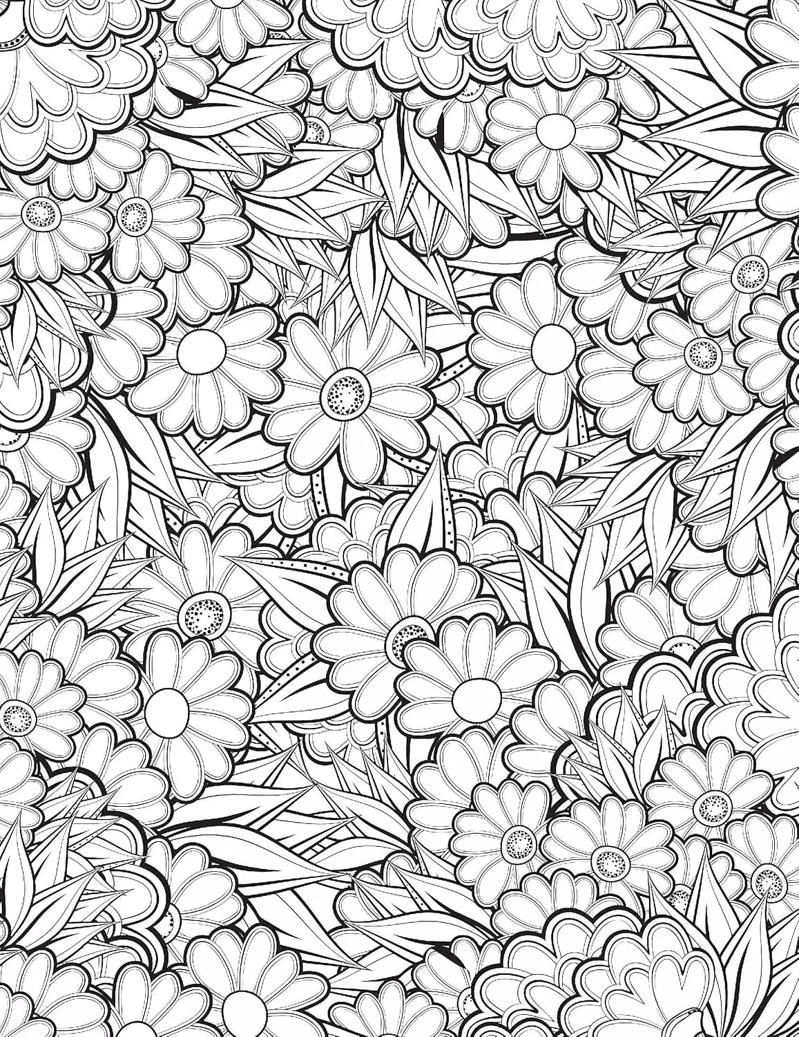 Flowers- Colouring Book for Adults  2