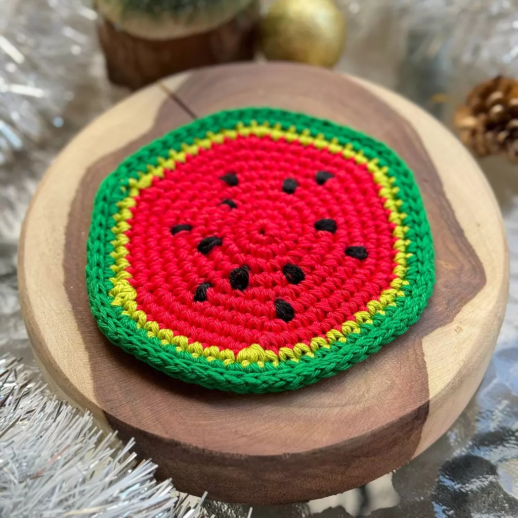 Batykha crochet coaster