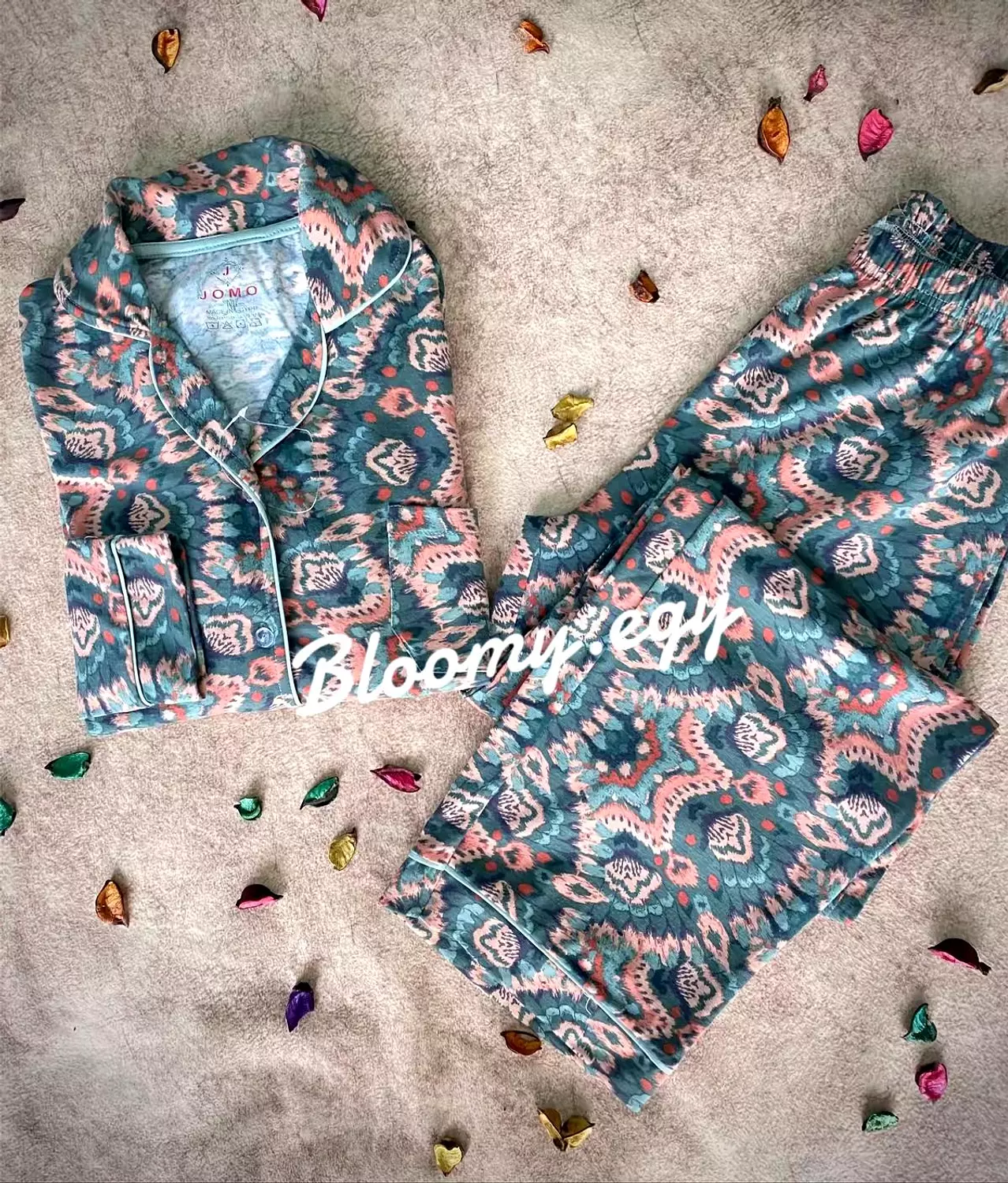  Boho Buttoned Pajama  2